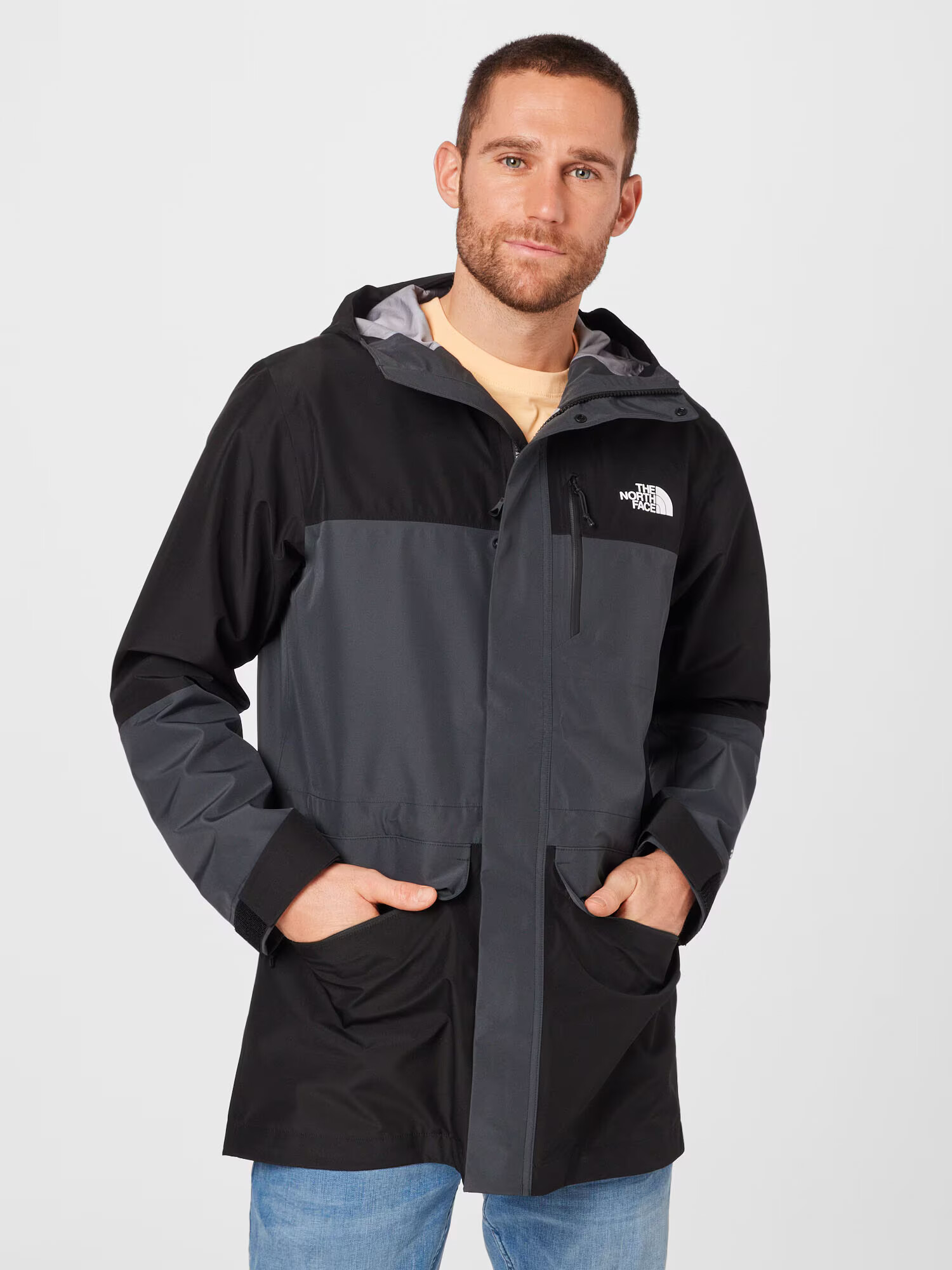 THE NORTH FACE Geacă outdoor 'DRYZZLE' gri închis / negru - Pled.ro