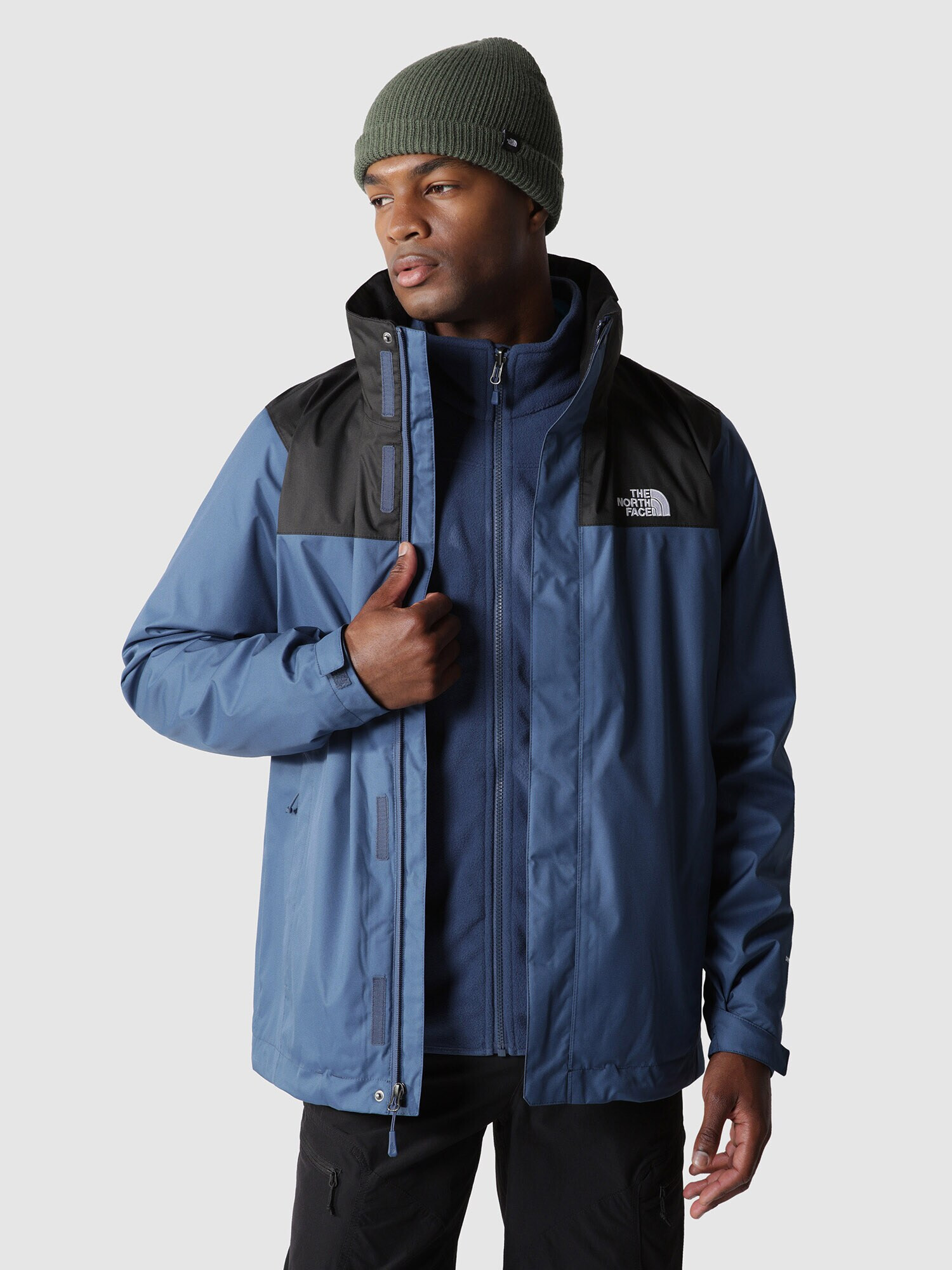 THE NORTH FACE Geacă outdoor 'Evolve II' albastru porumbel / negru / alb - Pled.ro