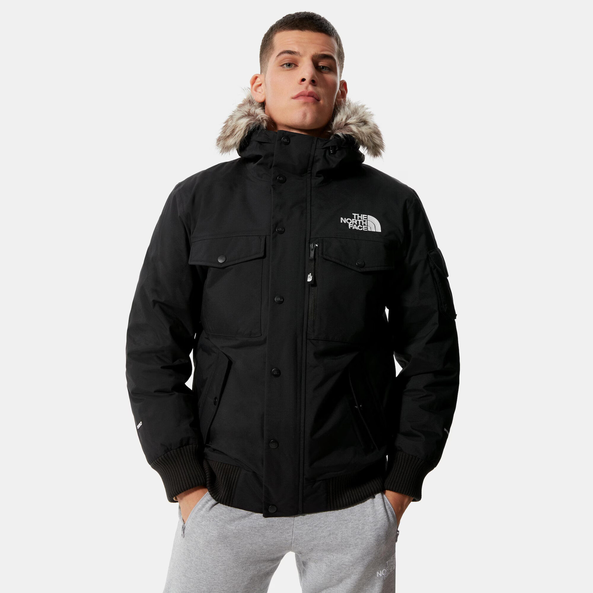 THE NORTH FACE Geacă outdoor 'Gotham' negru / alb - Pled.ro