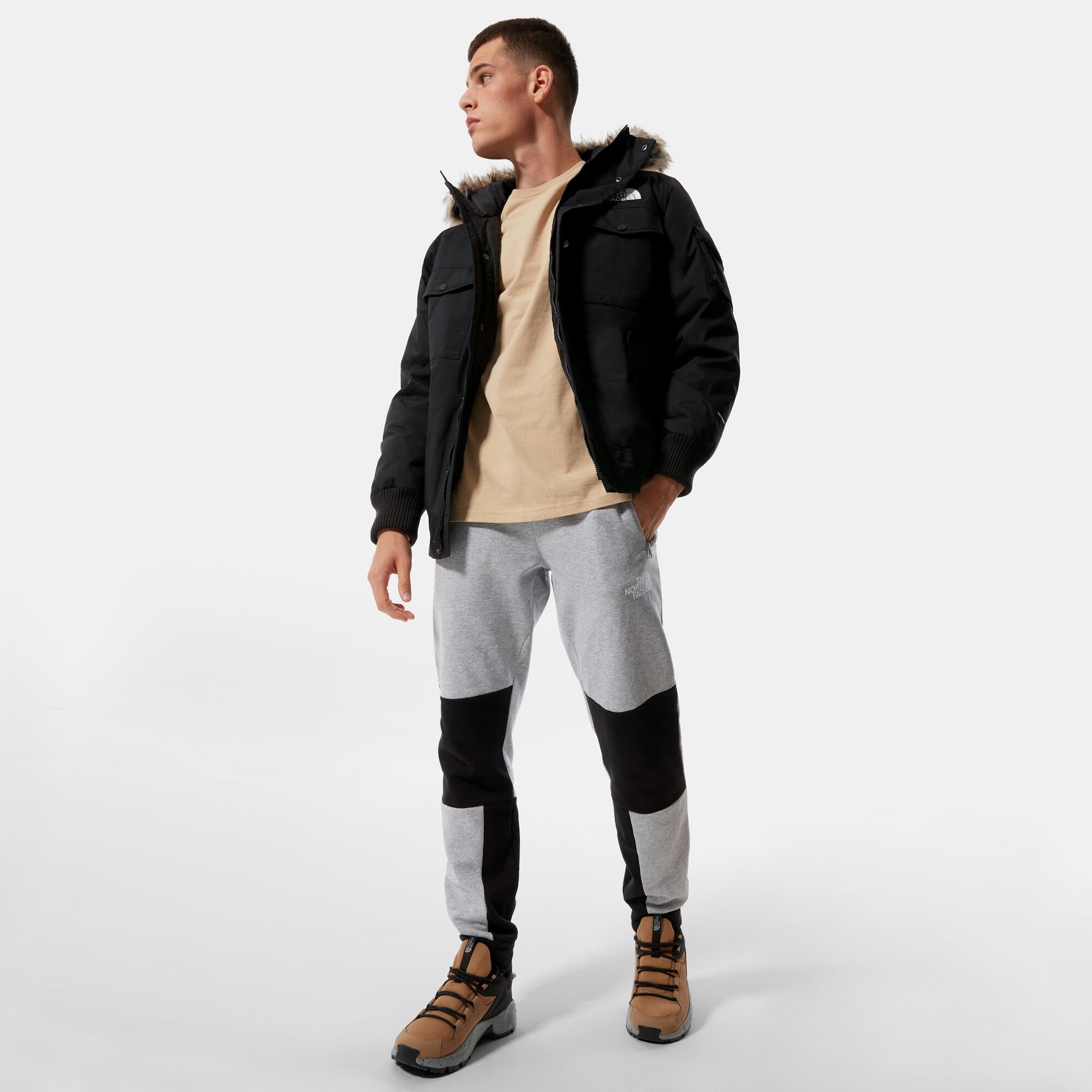 THE NORTH FACE Geacă outdoor 'Gotham' negru / alb - Pled.ro