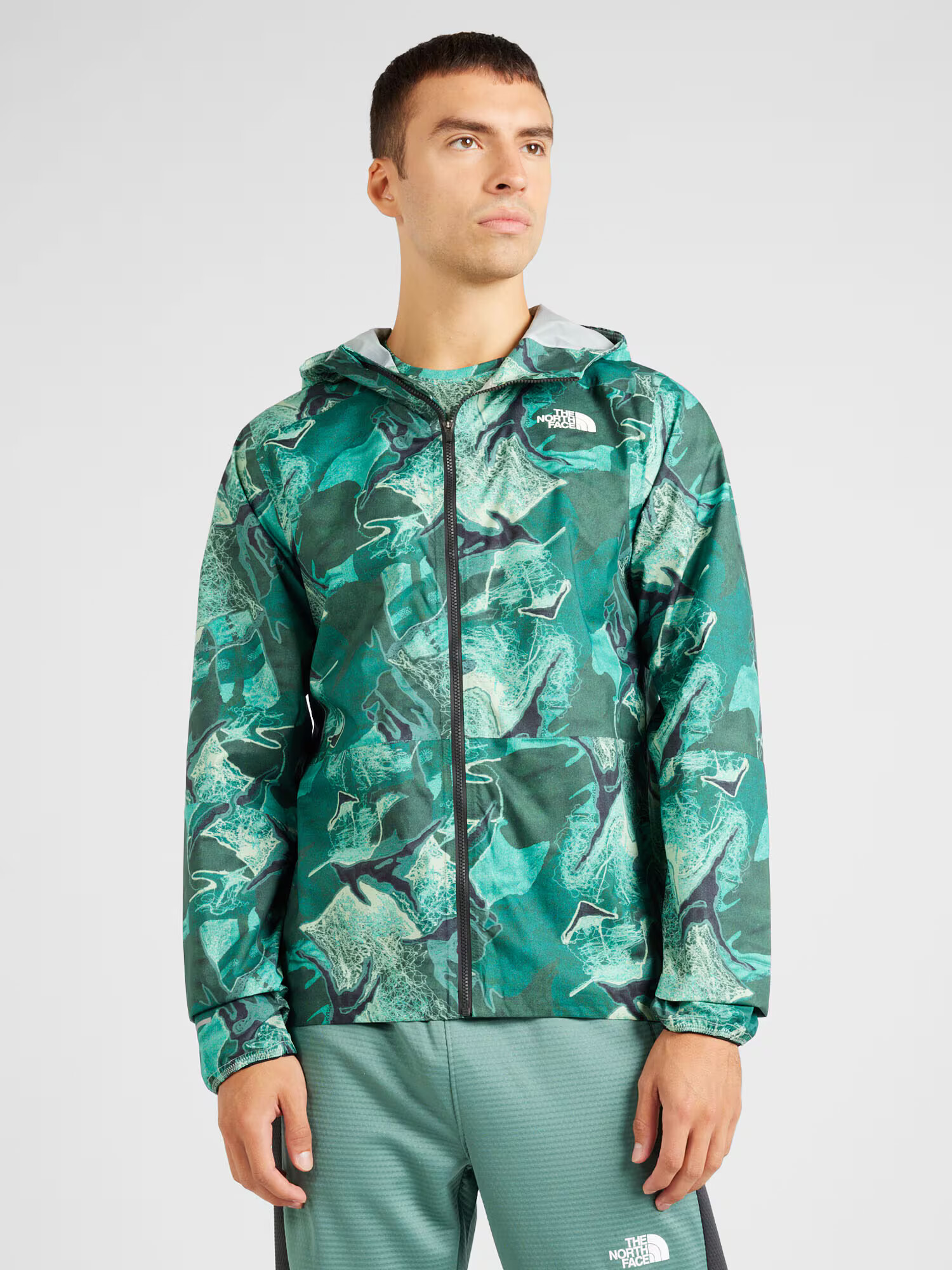 THE NORTH FACE Geacă outdoor 'HIGHER' verde / kaki / alb - Pled.ro