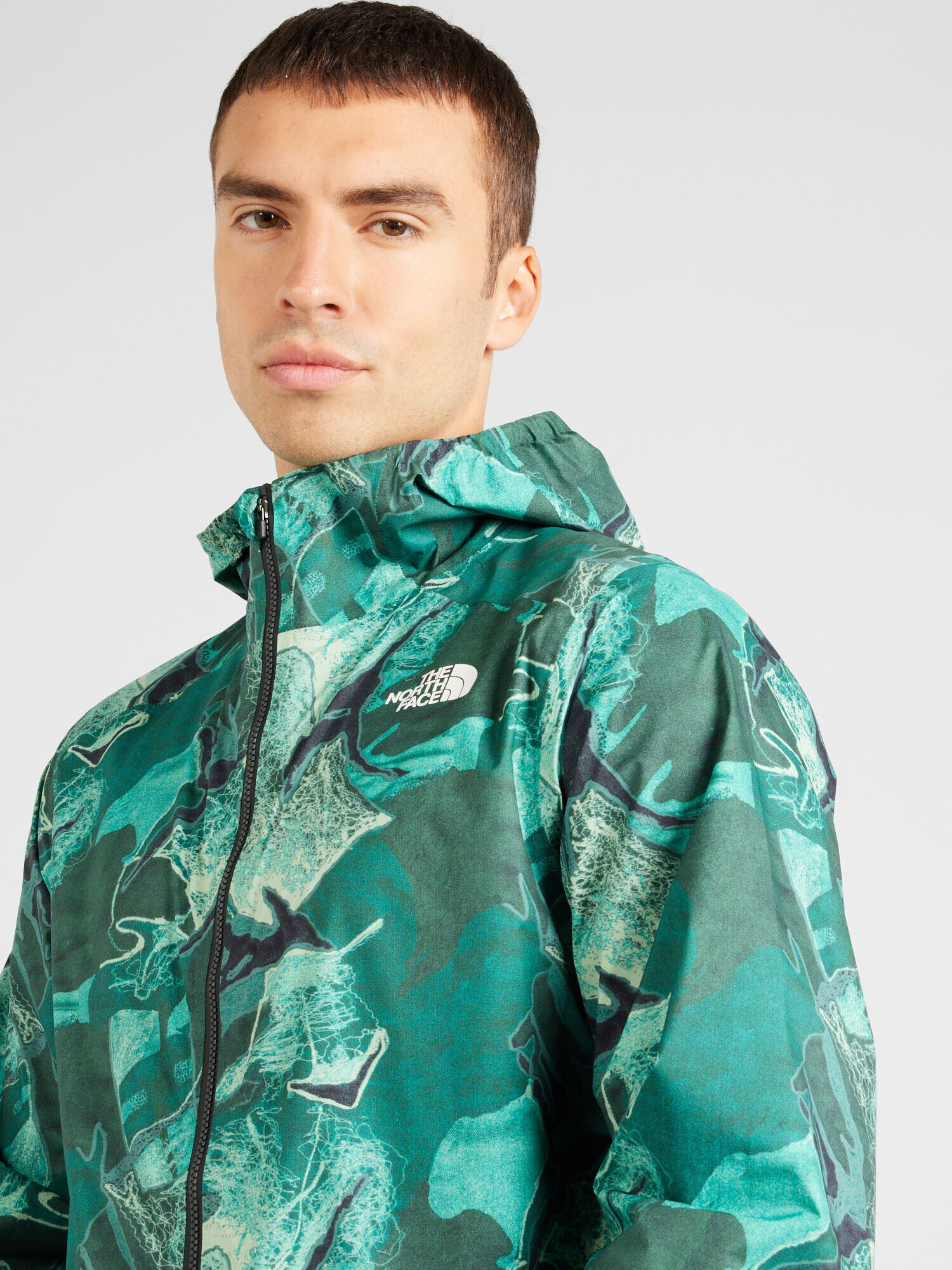 THE NORTH FACE Geacă outdoor 'HIGHER' verde / kaki / alb - Pled.ro