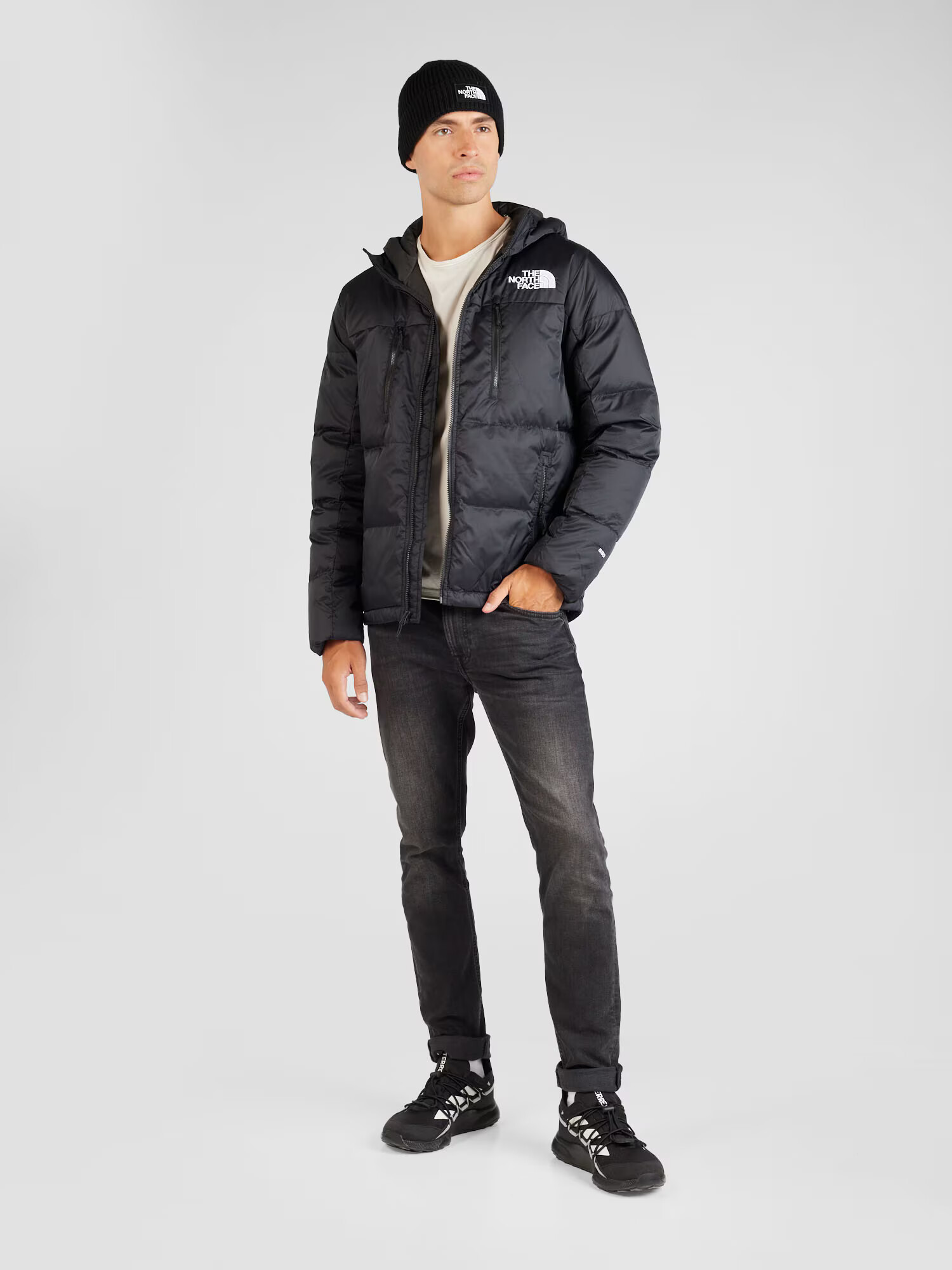 THE NORTH FACE Geacă outdoor 'HIMALAYAN' negru / alb - Pled.ro