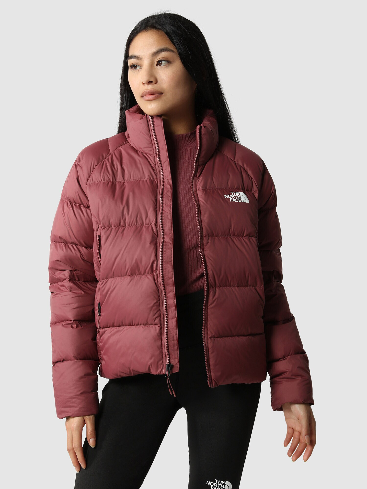 THE NORTH FACE Geacă outdoor 'Hyalite' roșu vin / alb - Pled.ro