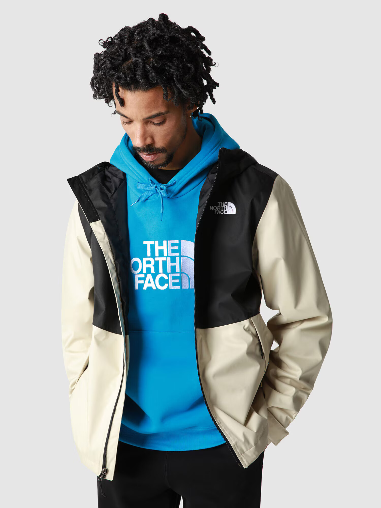 THE NORTH FACE Geacă outdoor 'MILLERTON' gri piatră / negru / alb - Pled.ro