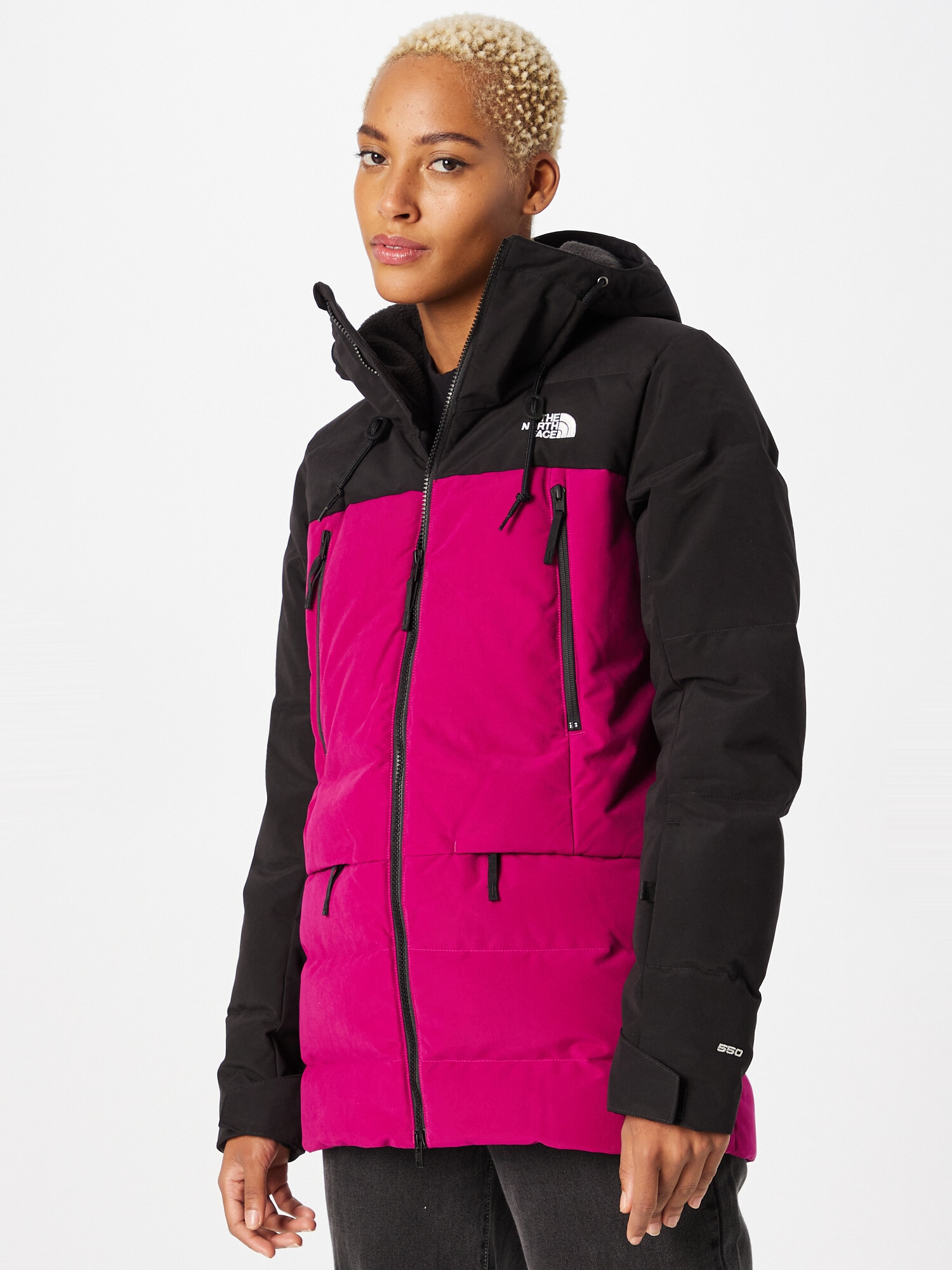 THE NORTH FACE Geacă outdoor 'Pallie Down' roz închis / negru / alb - Pled.ro