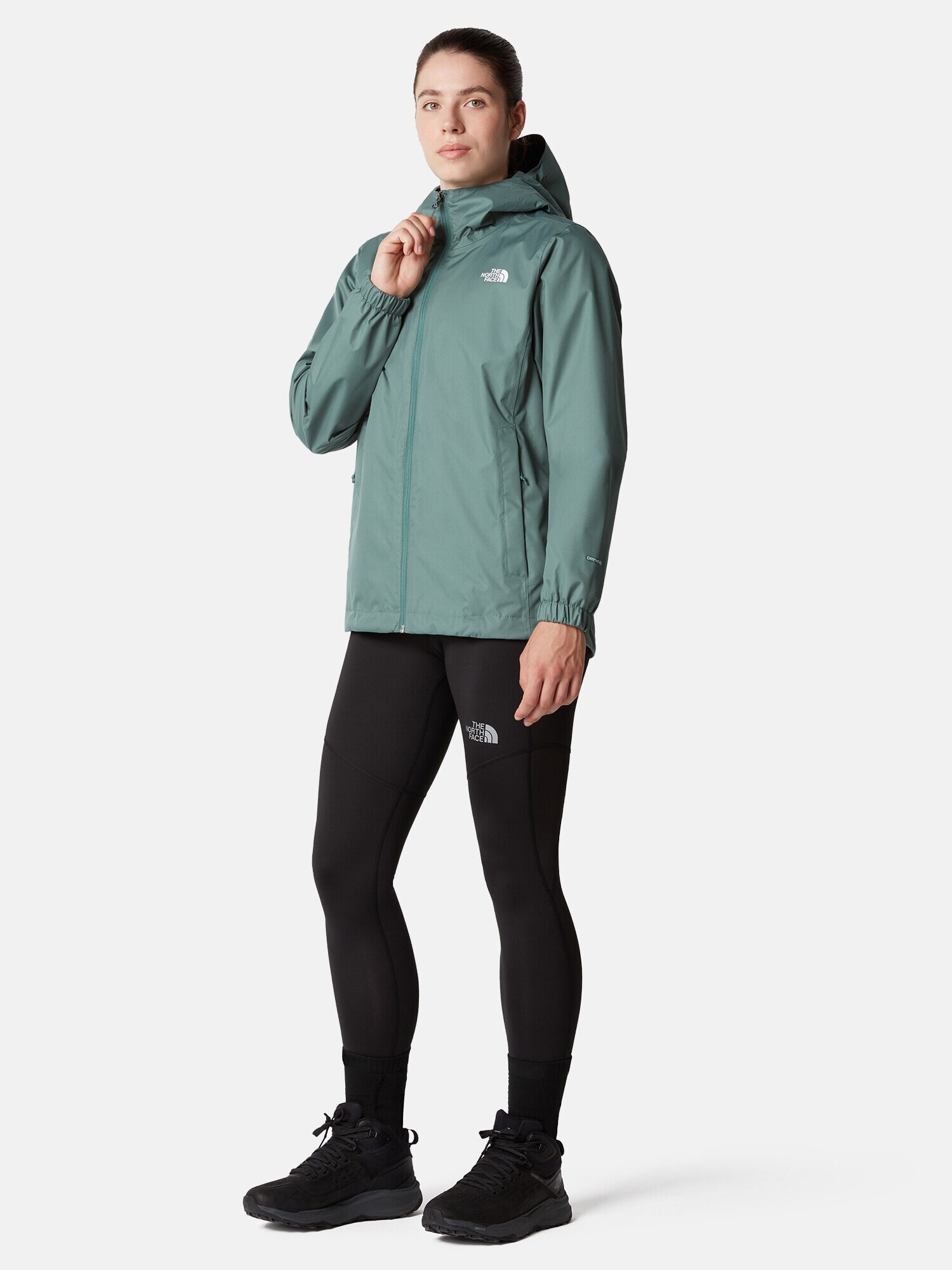 THE NORTH FACE Geacă outdoor 'Quest' verde / alb - Pled.ro