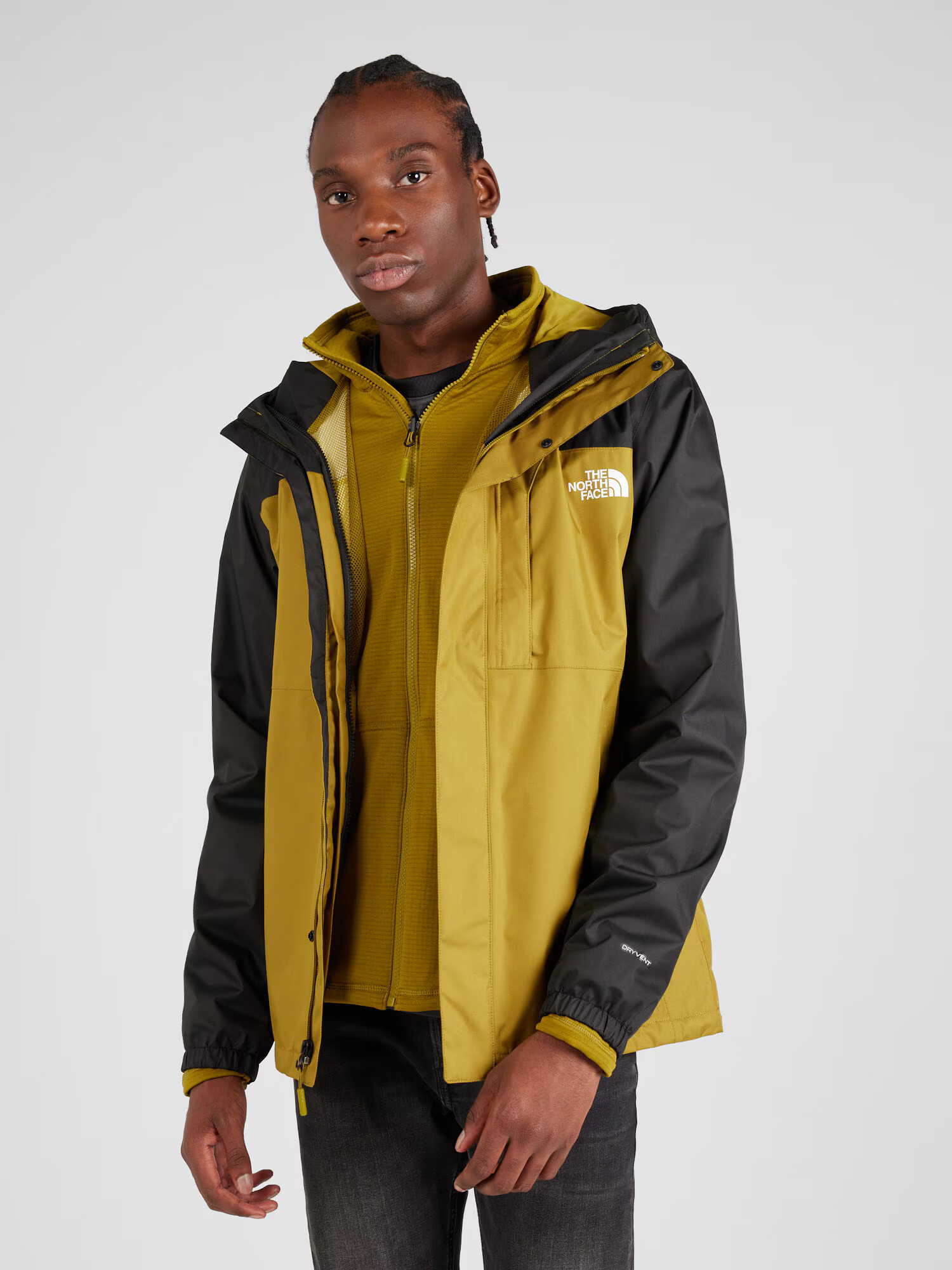 THE NORTH FACE Geacă outdoor 'Quest' verde deschis / negru / alb murdar - Pled.ro