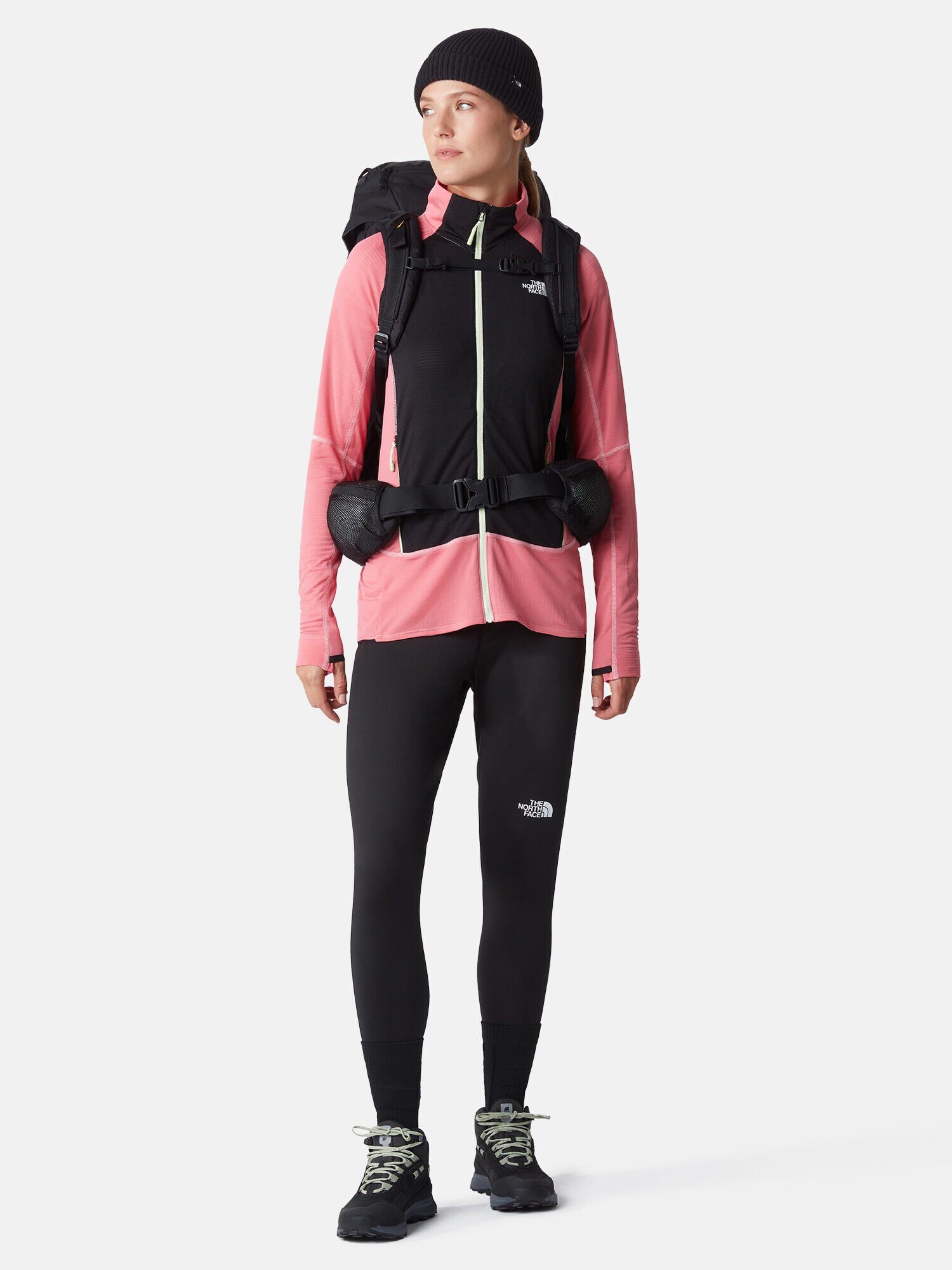 THE NORTH FACE Geacă outdoor roz pal / negru / alb - Pled.ro