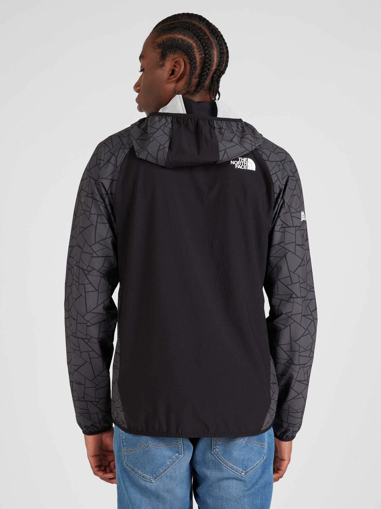 THE NORTH FACE Geacă sport gri închis / negru / alb - Pled.ro