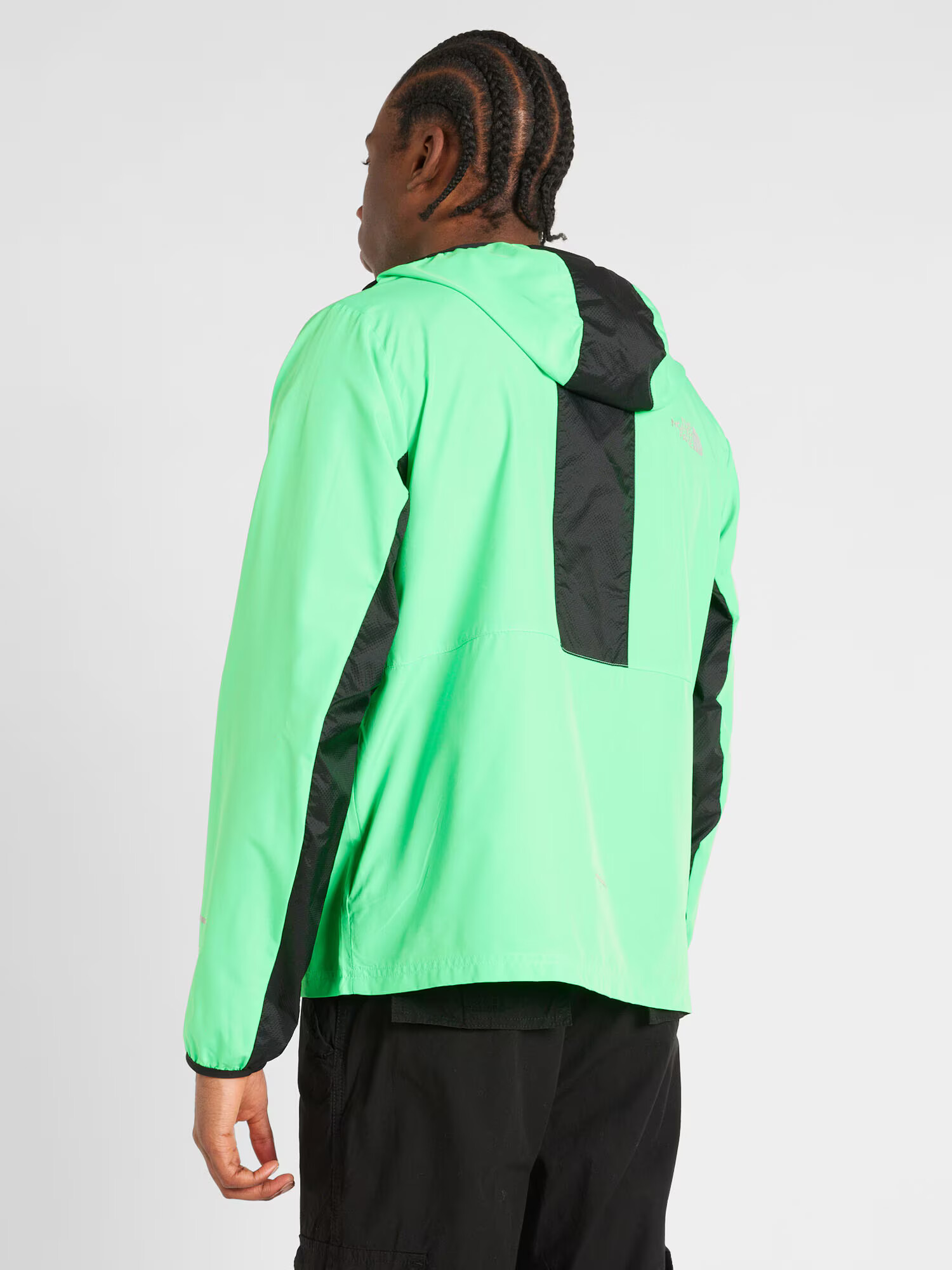 THE NORTH FACE Geacă sport gri închis / verde limetă / negru - Pled.ro