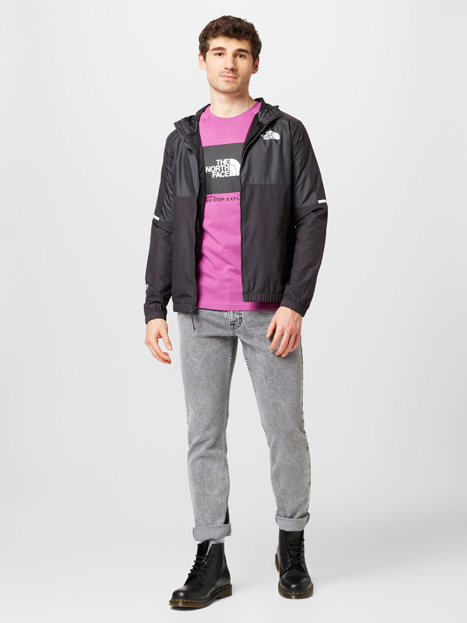 THE NORTH FACE Geacă sport negru / alb - Pled.ro