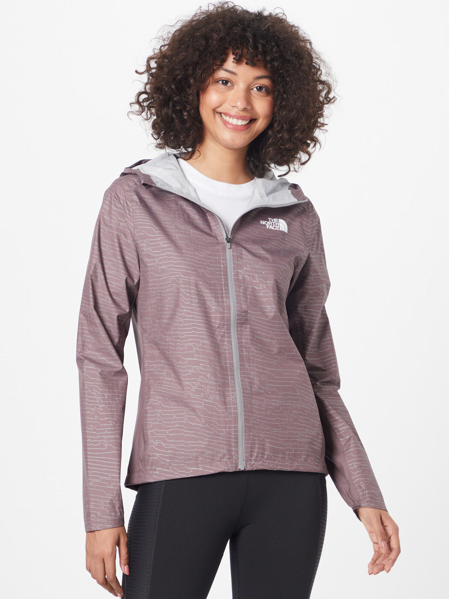 THE NORTH FACE Geacă sport 'Print First' gri / lila - Pled.ro