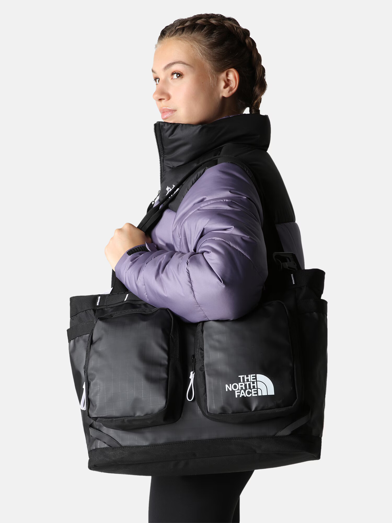 THE NORTH FACE Geantă sport negru / alb - Pled.ro