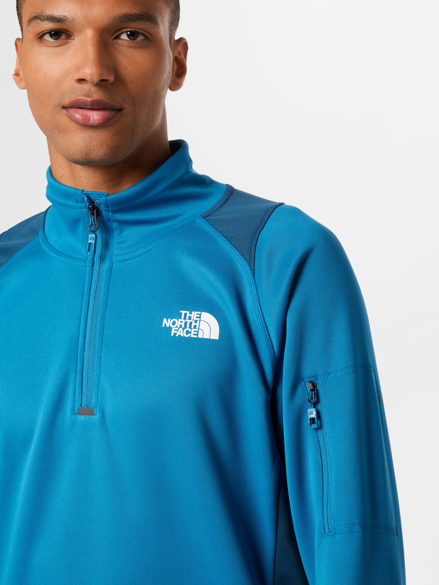 THE NORTH FACE Hanorac sport 'AO' azur / verde petrol / alb - Pled.ro