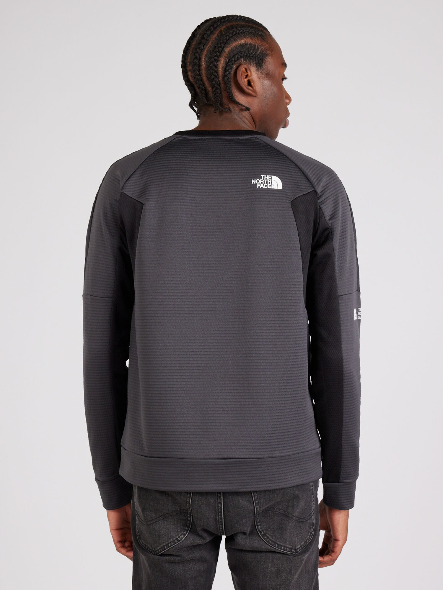 THE NORTH FACE Hanorac sport gri metalic / negru / alb - Pled.ro