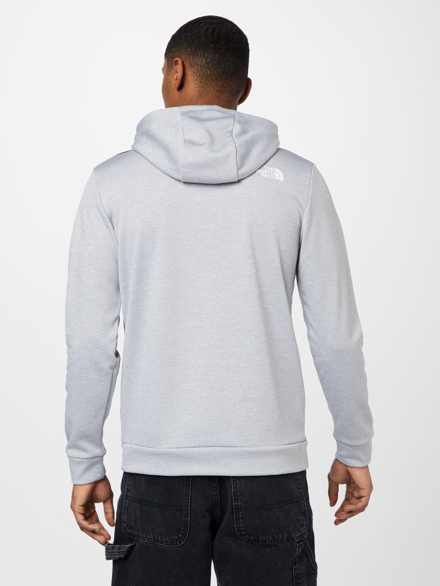 THE NORTH FACE Hanorac sport 'M REAXION FLEECE P/O HOODIE - EU' gri amestecat / negru / alb - Pled.ro