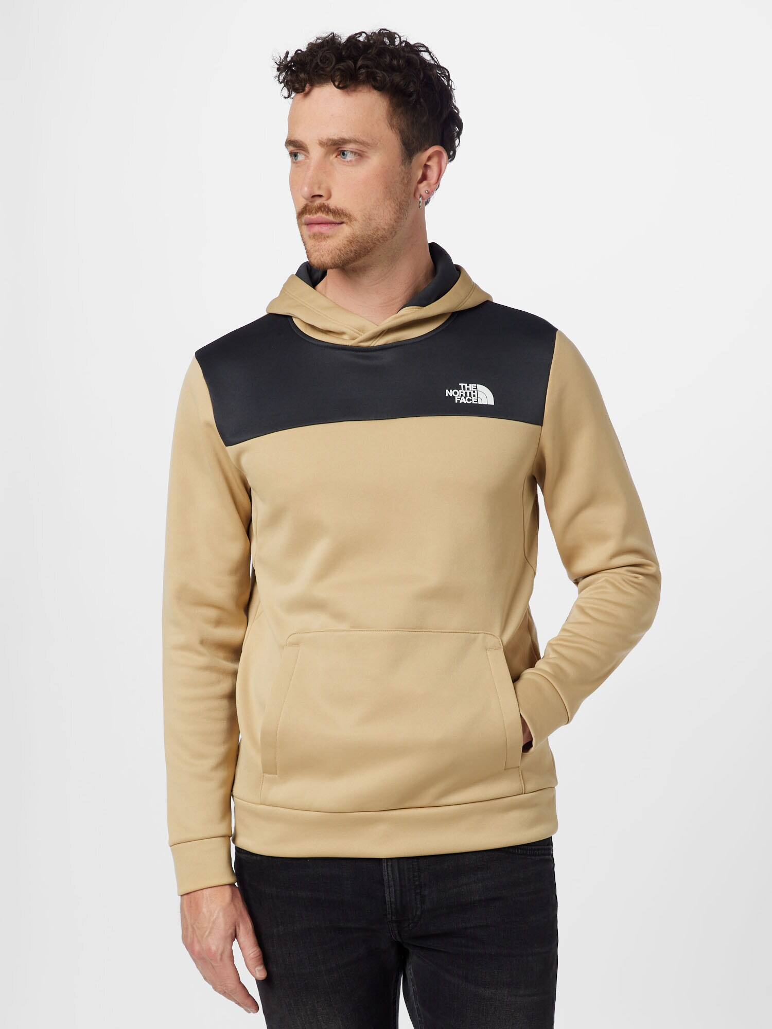 THE NORTH FACE Hanorac sport 'REAXION' oliv / negru / alb - Pled.ro