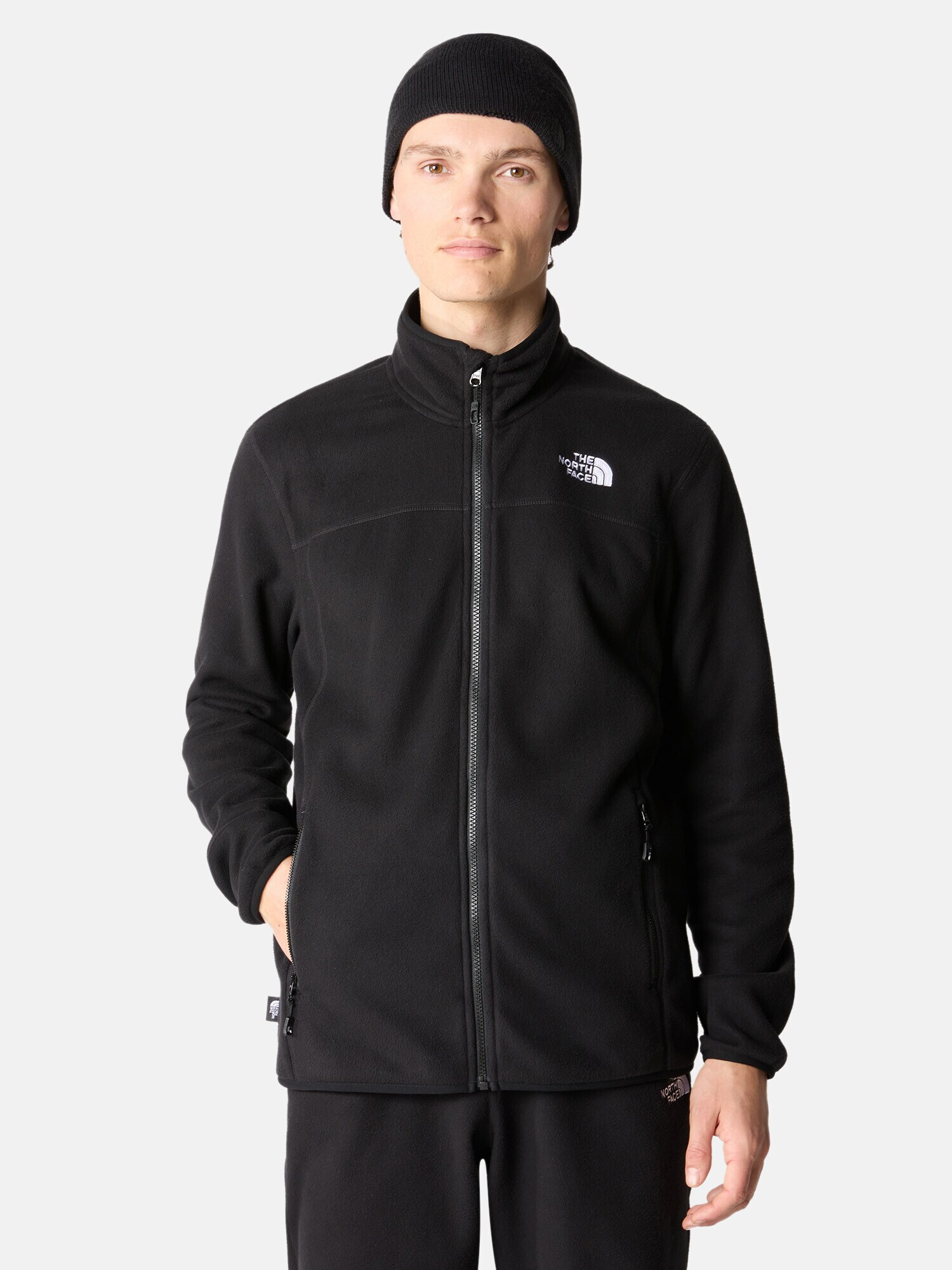 THE NORTH FACE Jachetă fleece funcțională '100 Glacier' negru / alb - Pled.ro