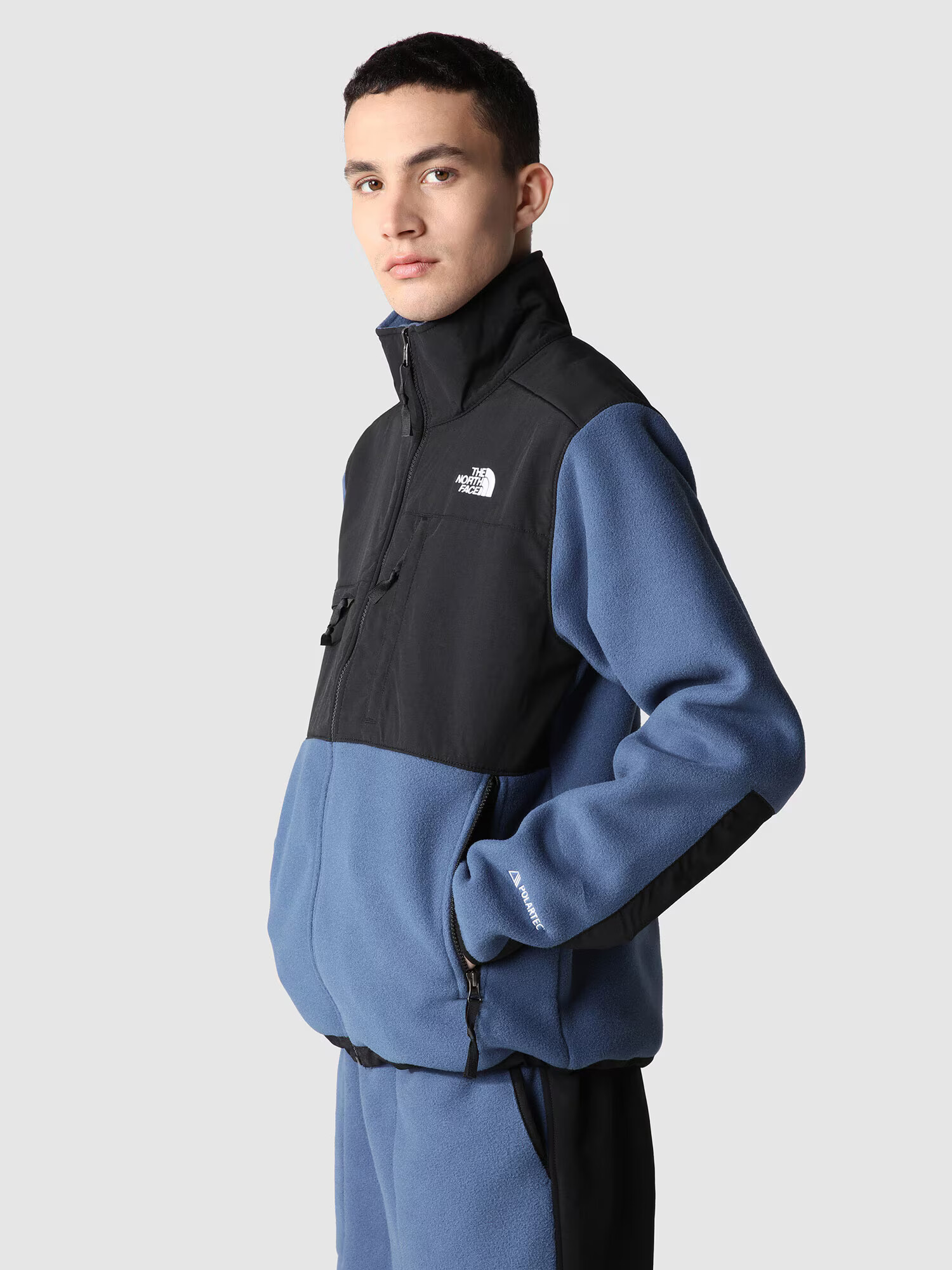 THE NORTH FACE Jachetă fleece 'DENALI' albastru porumbel / negru / alb - Pled.ro