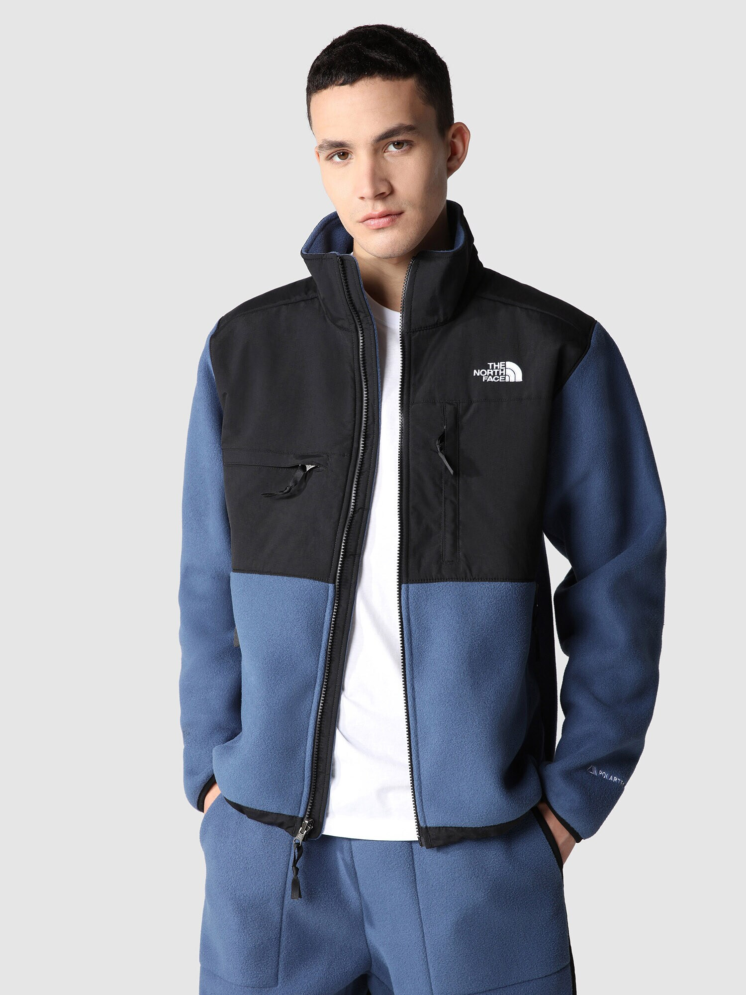 THE NORTH FACE Jachetă fleece 'DENALI' albastru porumbel / negru / alb - Pled.ro