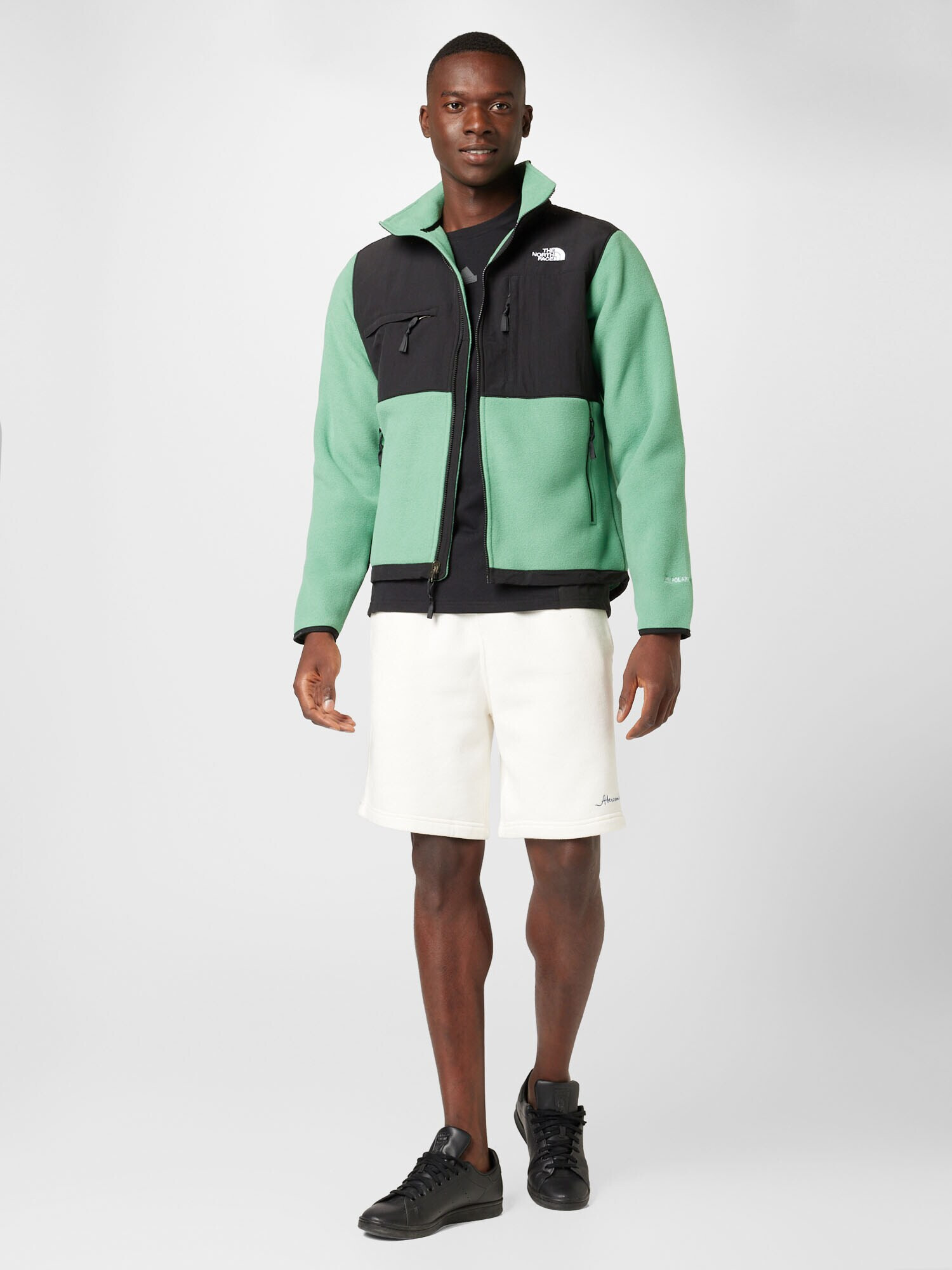 THE NORTH FACE Jachetă fleece 'Denali' verde mentă / negru / alb - Pled.ro