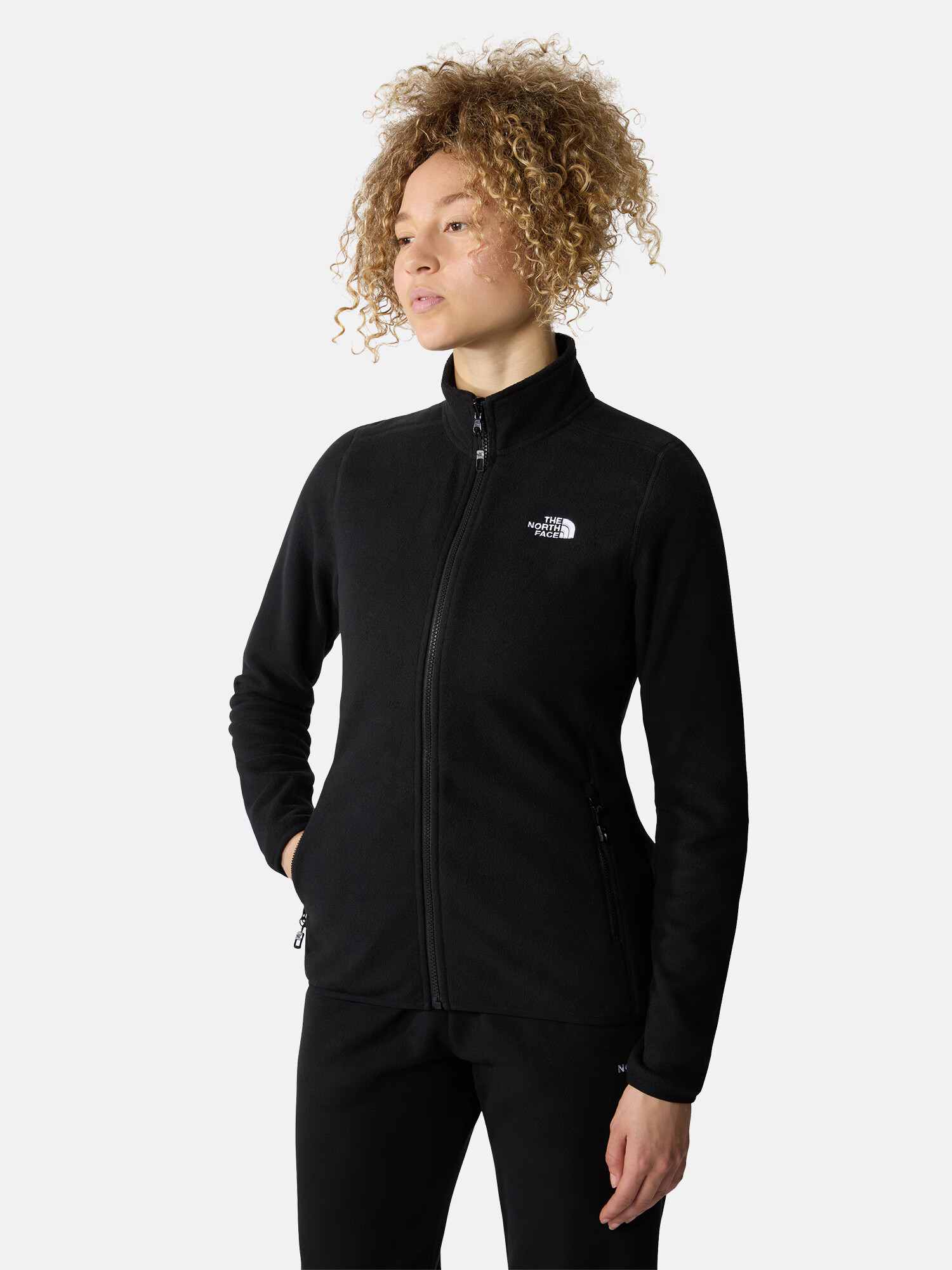 THE NORTH FACE Jachetă fleece funcțională '100 Glacier' negru / alb - Pled.ro