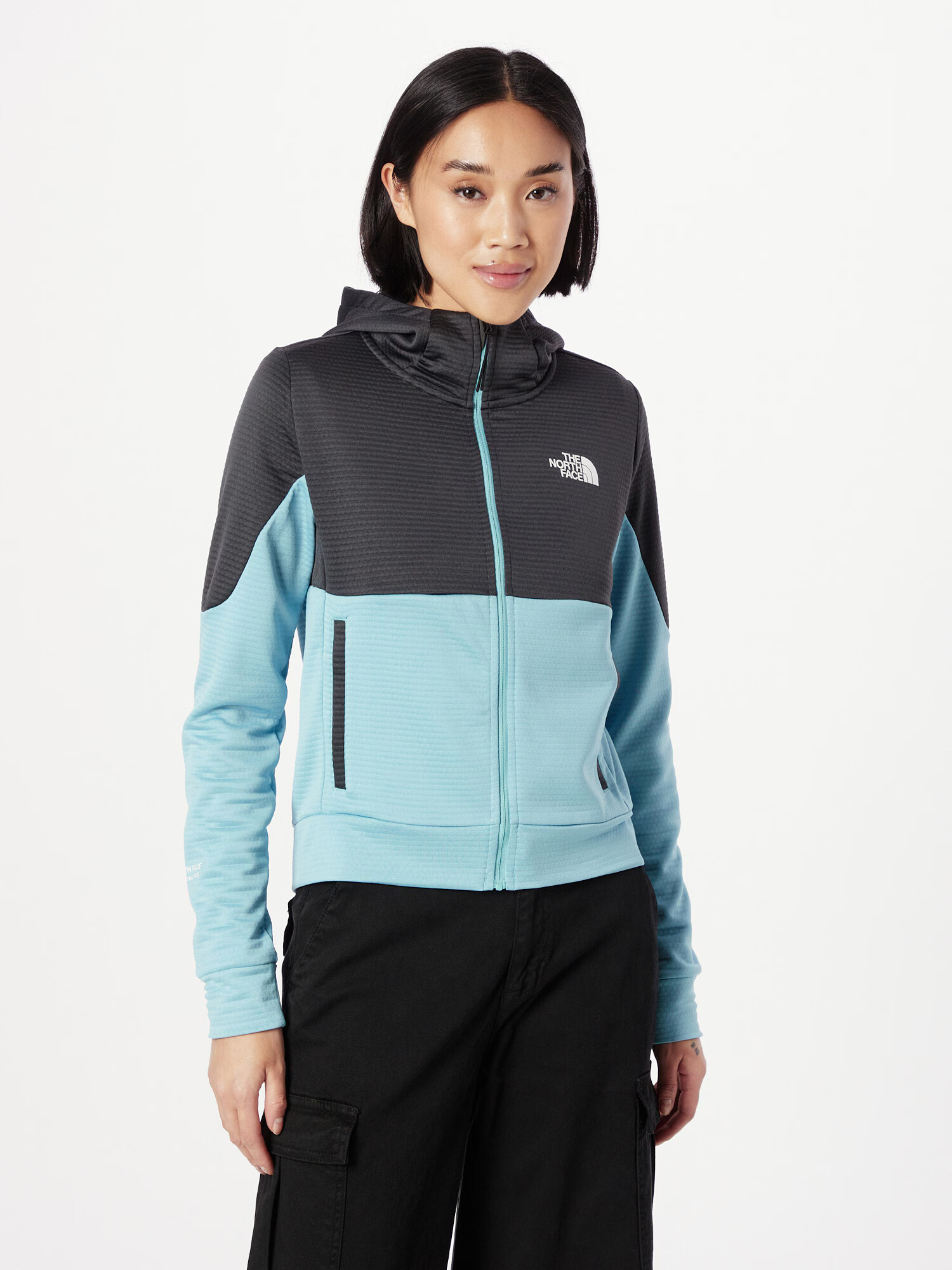 THE NORTH FACE Jachetă fleece funcțională albastru deschis / albastru închis / alb - Pled.ro