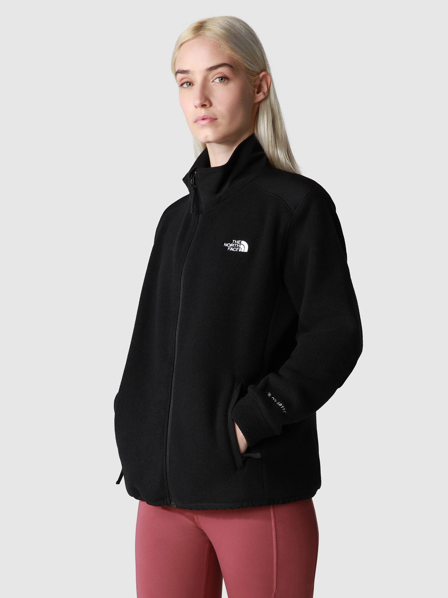 THE NORTH FACE Jachetă fleece funcțională 'ALPINE' negru / alb - Pled.ro