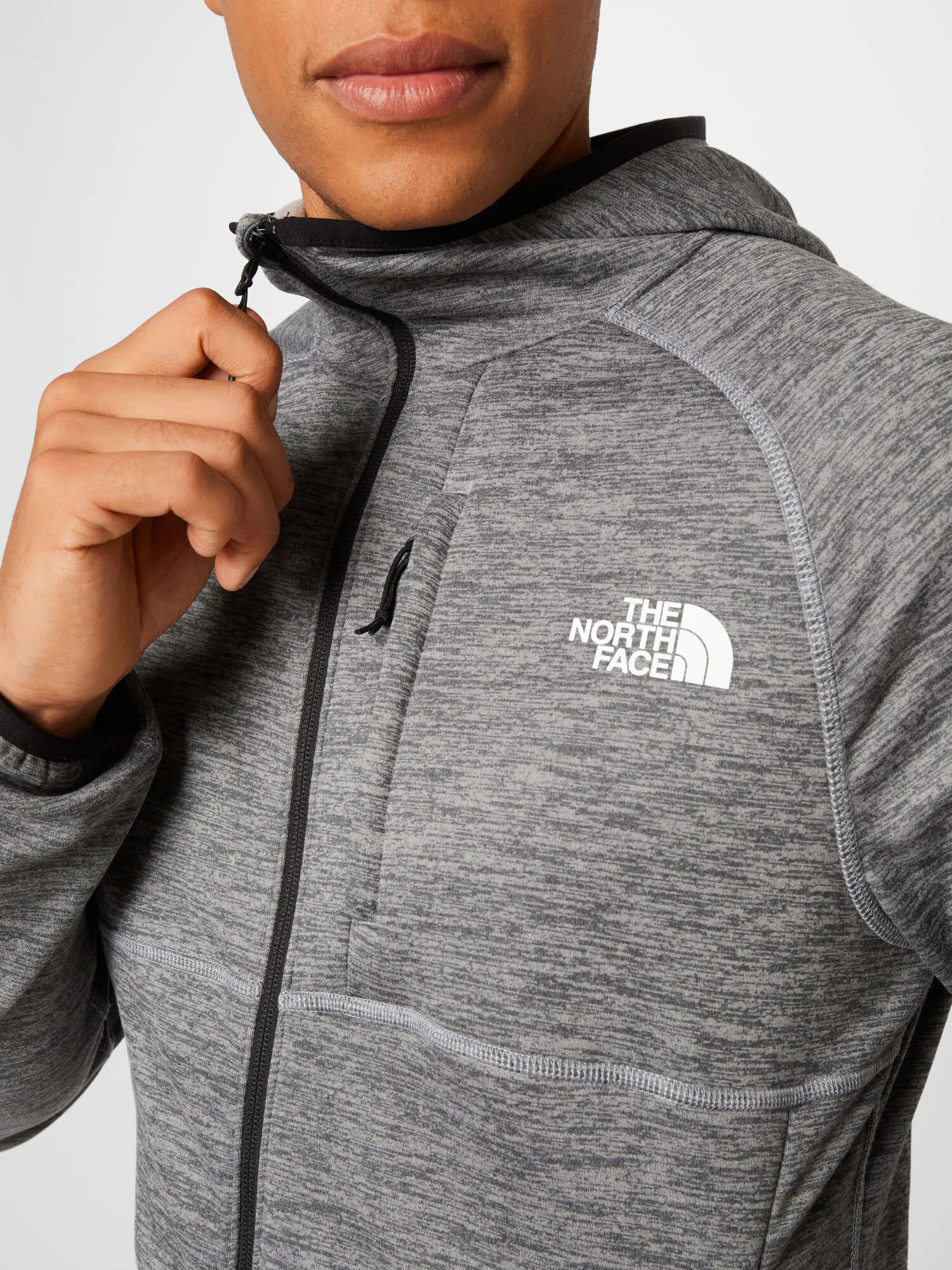 THE NORTH FACE Jachetă fleece 'CANYONLANDS' gri amestecat / negru / alb - Pled.ro