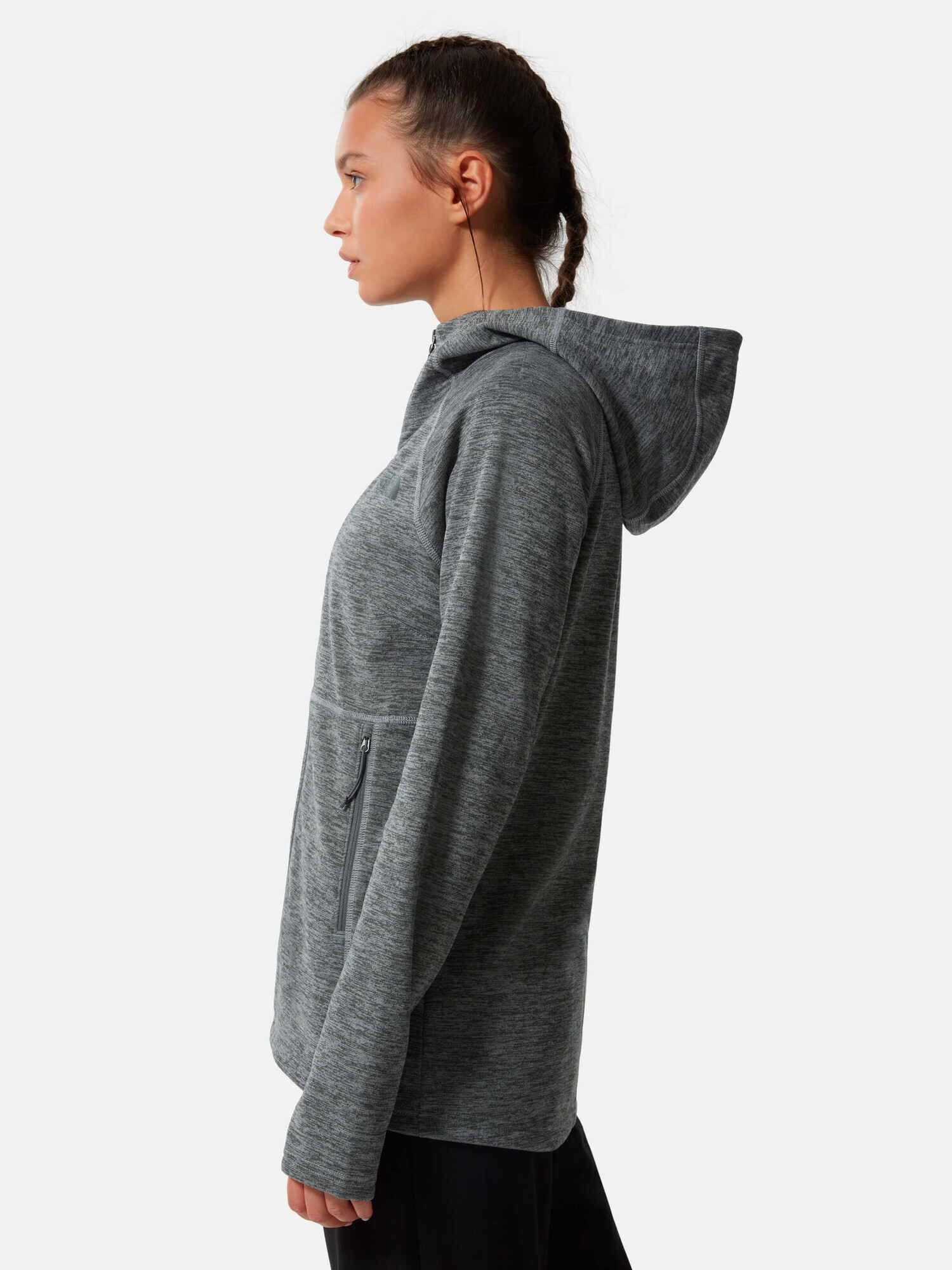 THE NORTH FACE Jachetă fleece funcțională 'Canyonlands' gri metalic / alb - Pled.ro