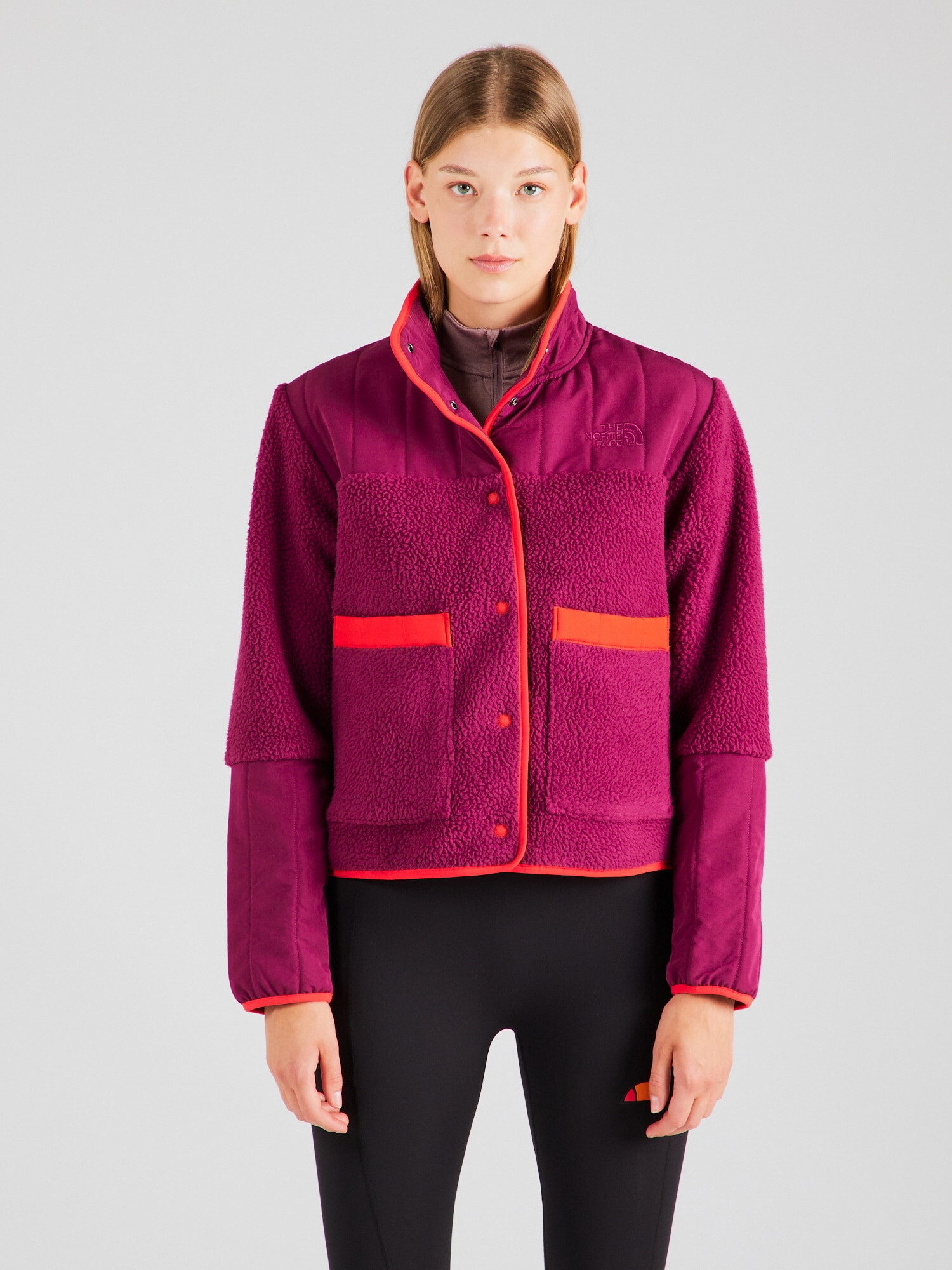 THE NORTH FACE Jachetă fleece funcțională 'CRAGMONT' mov zmeură / portocaliu neon - Pled.ro