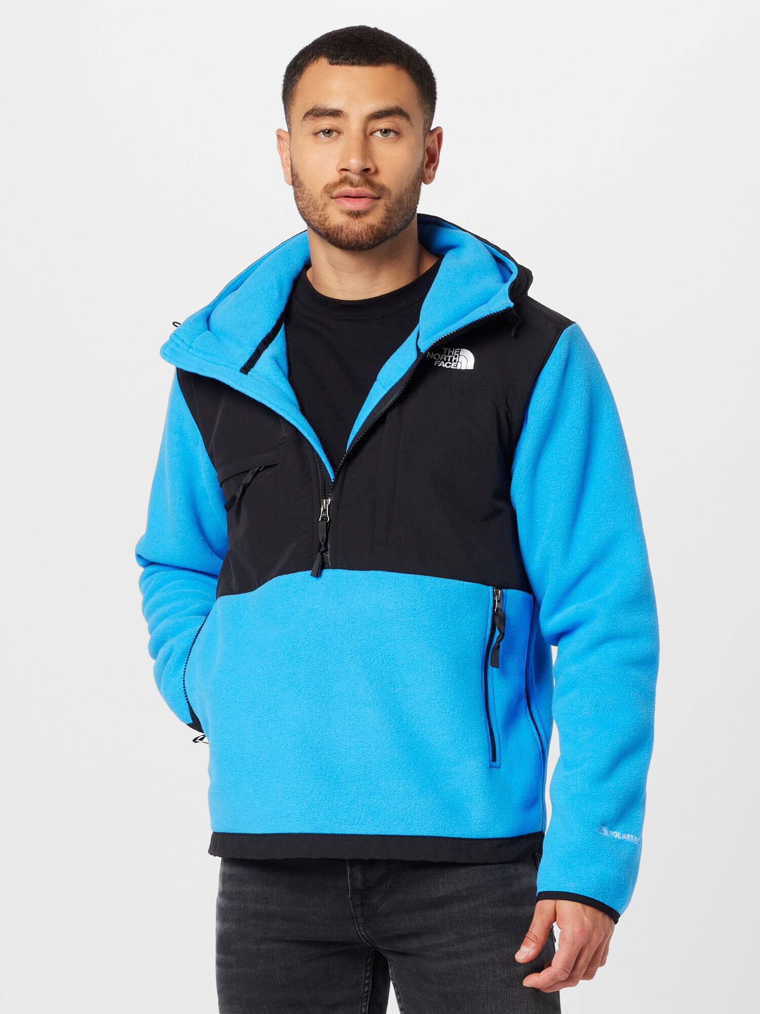 THE NORTH FACE Jachetă fleece funcțională 'DENALI' azur / negru / alb - Pled.ro