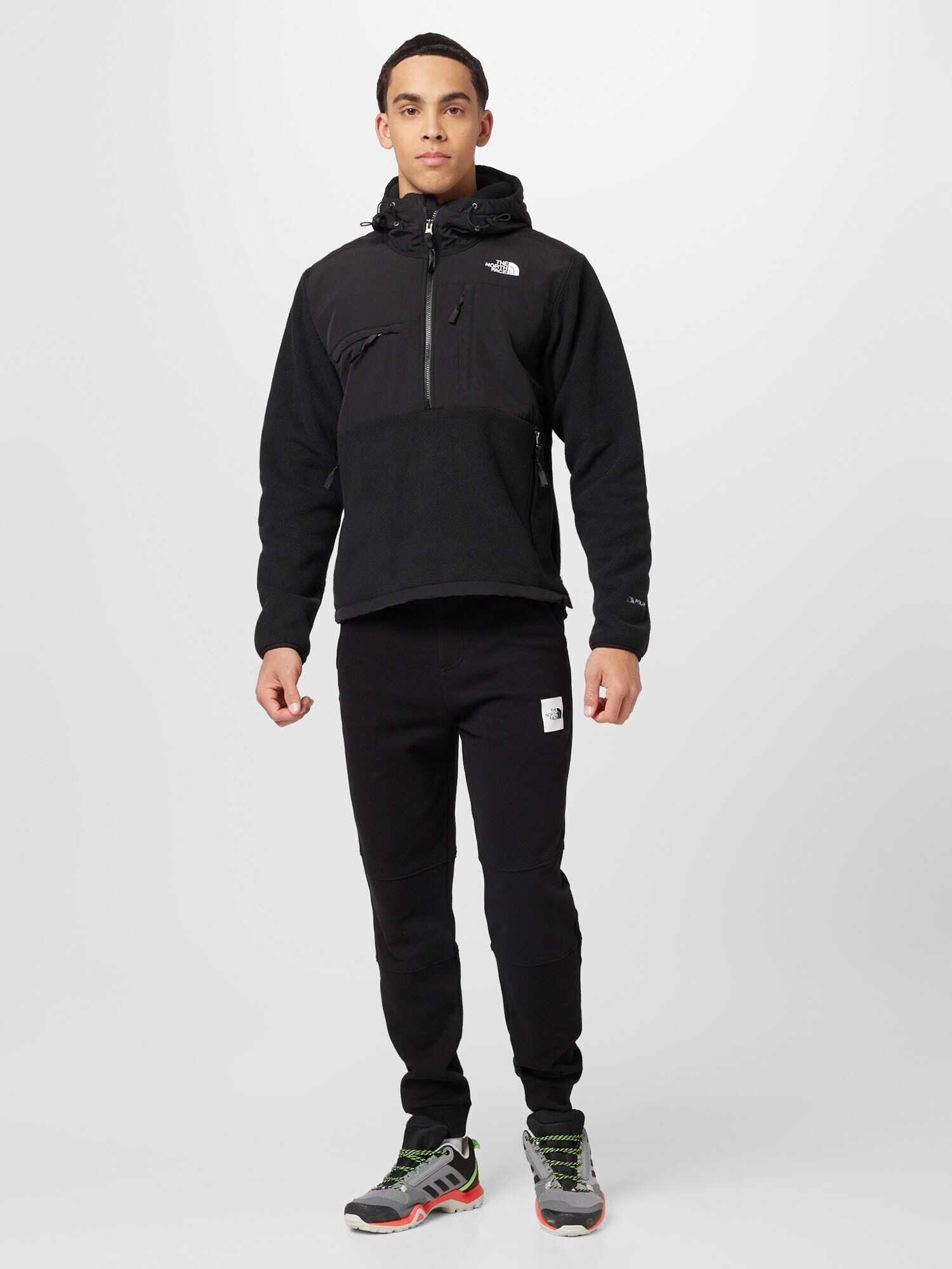 THE NORTH FACE Pulover 'Denali' negru / alb - Pled.ro