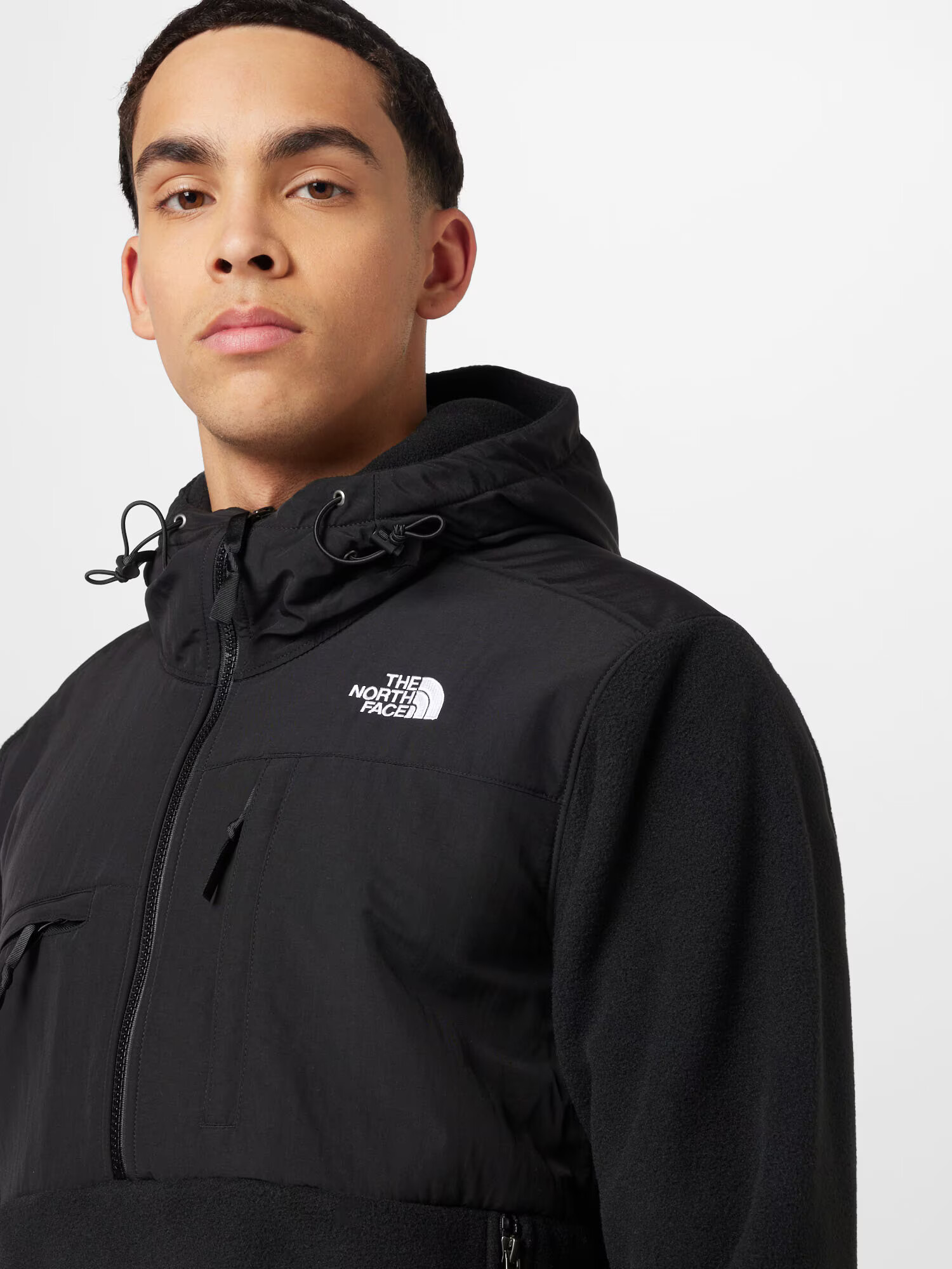 THE NORTH FACE Pulover 'Denali' negru / alb - Pled.ro