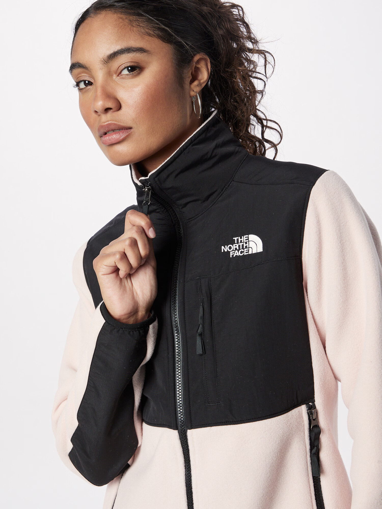 THE NORTH FACE Jachetă fleece 'DENALI' roz pudră / negru / alb - Pled.ro