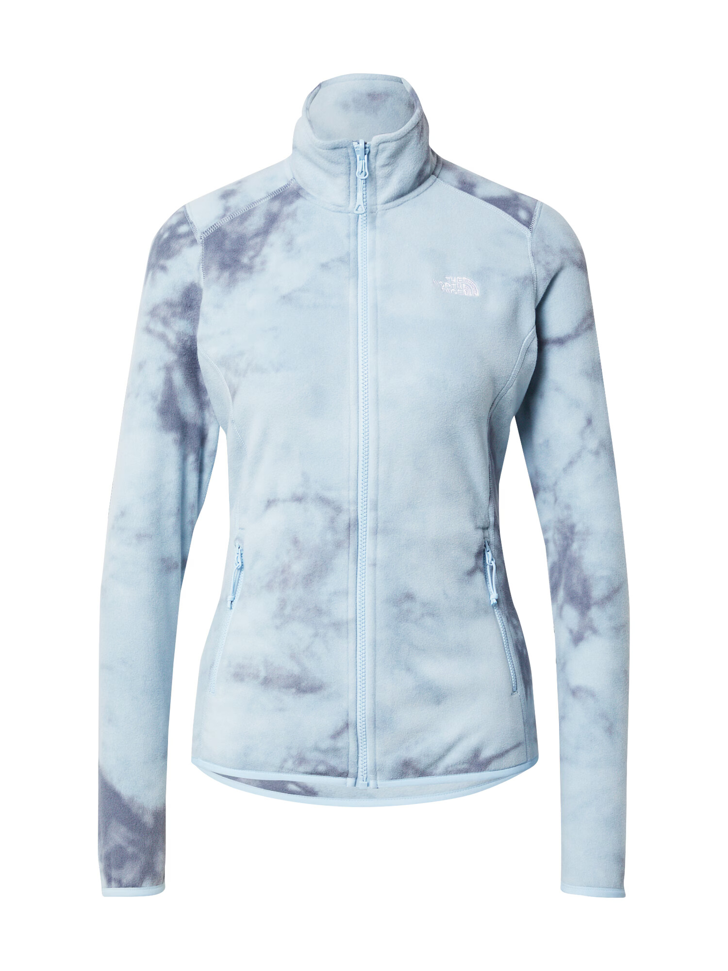 THE NORTH FACE Jachetă fleece funcțională 'Glacier' bleumarin / albastru fumuriu / alb - Pled.ro