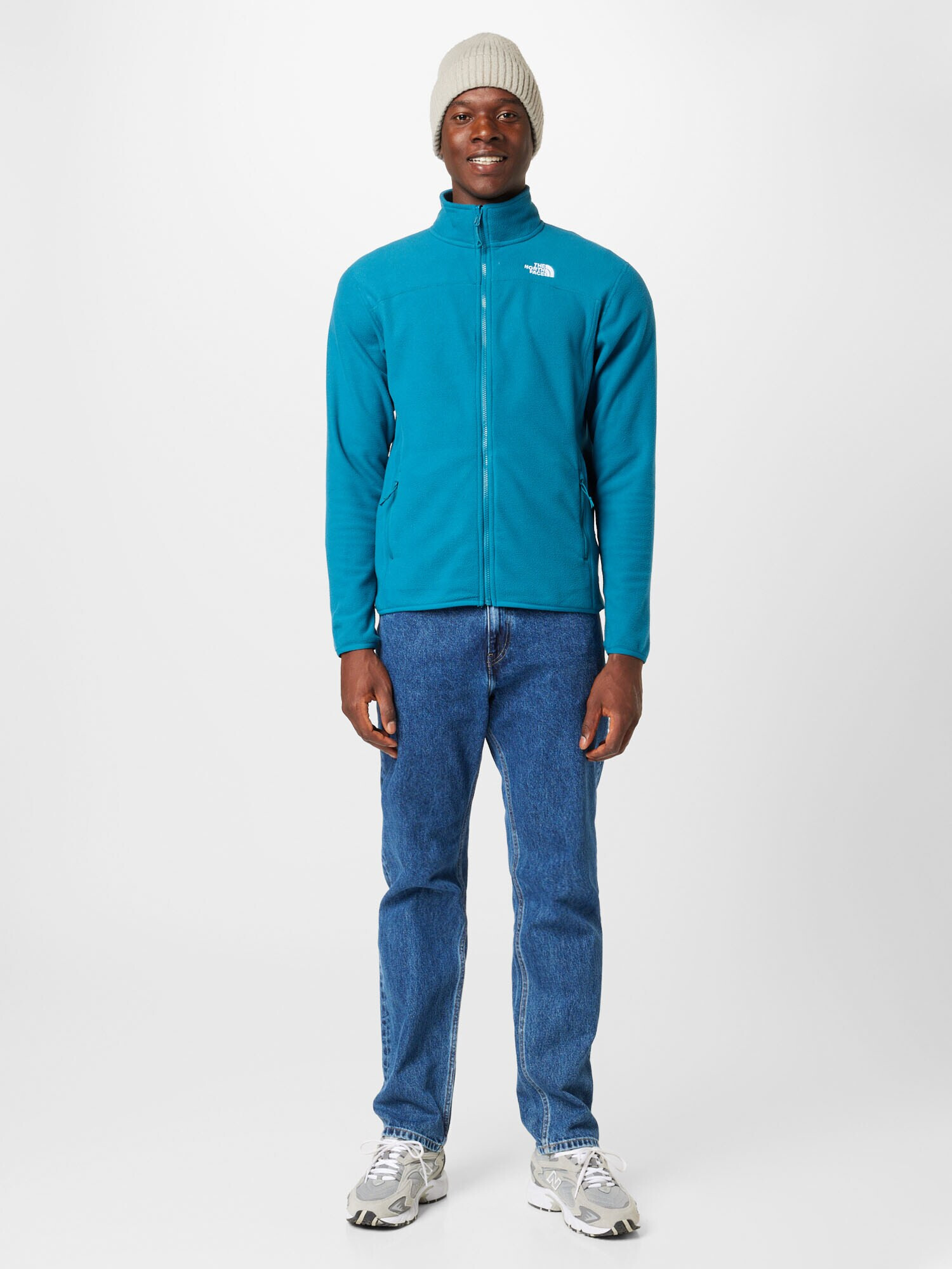 THE NORTH FACE Jachetă fleece funcțională 'GLACIER' cyan - Pled.ro