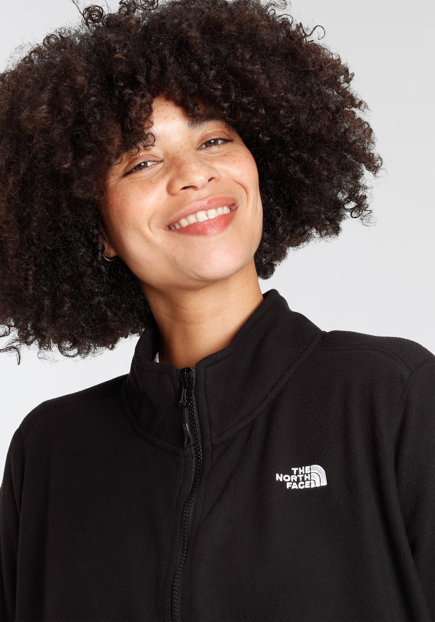 THE NORTH FACE Jachetă fleece funcțională 'Glacier' negru / alb - Pled.ro