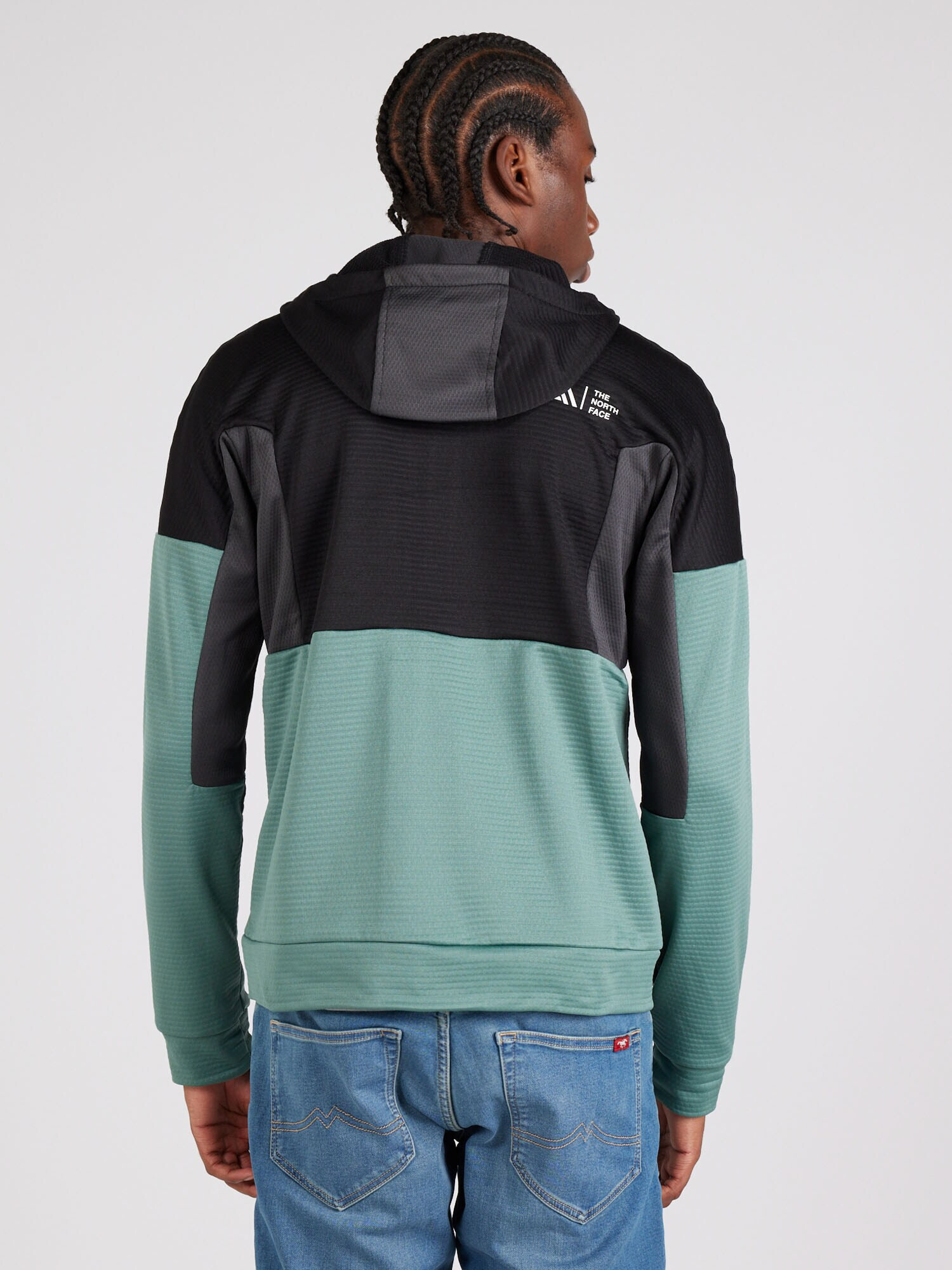 THE NORTH FACE Jachetă fleece 'Mountain Athletics' gri / verde / negru / alb - Pled.ro