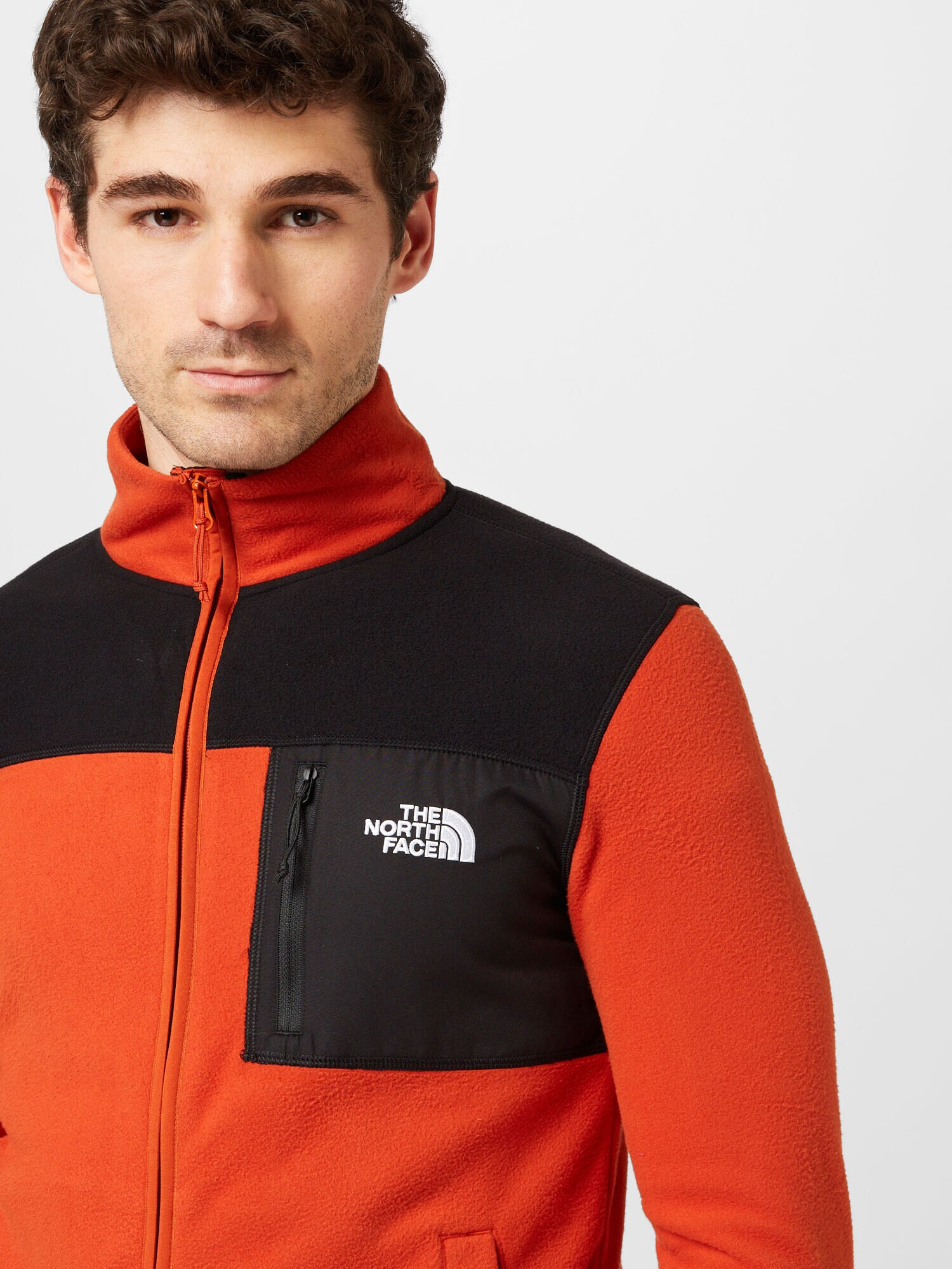 THE NORTH FACE Jachetă fleece funcțională 'HOMESAFE' roșu ruginiu / negru / alb - Pled.ro