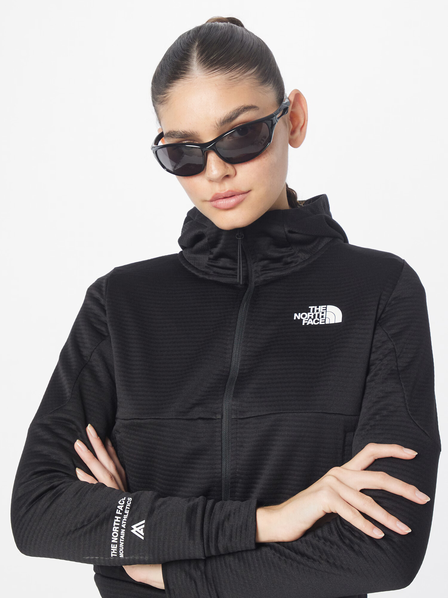 THE NORTH FACE Jachetă fleece funcțională negru / alb - Pled.ro