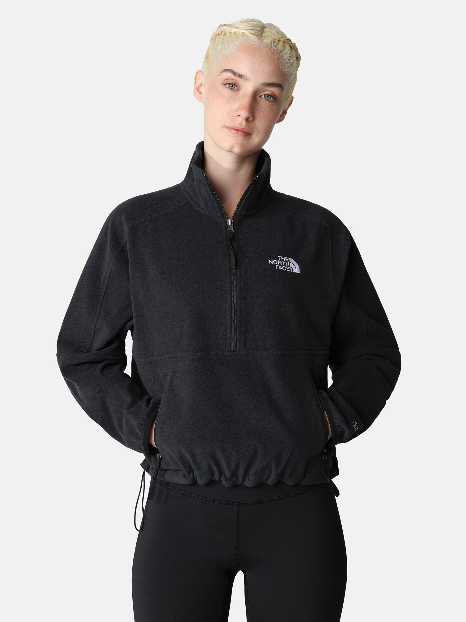 THE NORTH FACE Jachetă fleece funcțională 'POLARTEC 100' negru / alb - Pled.ro