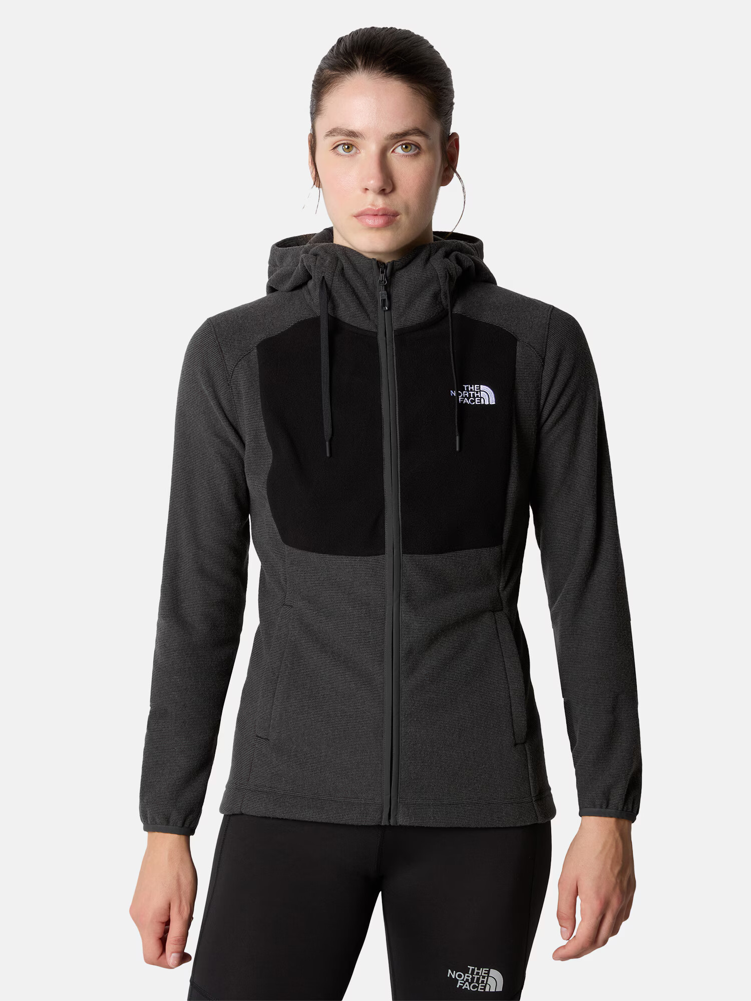 THE NORTH FACE Jachetă fleece 'HOMESAFE' gri închis / negru / alb - Pled.ro