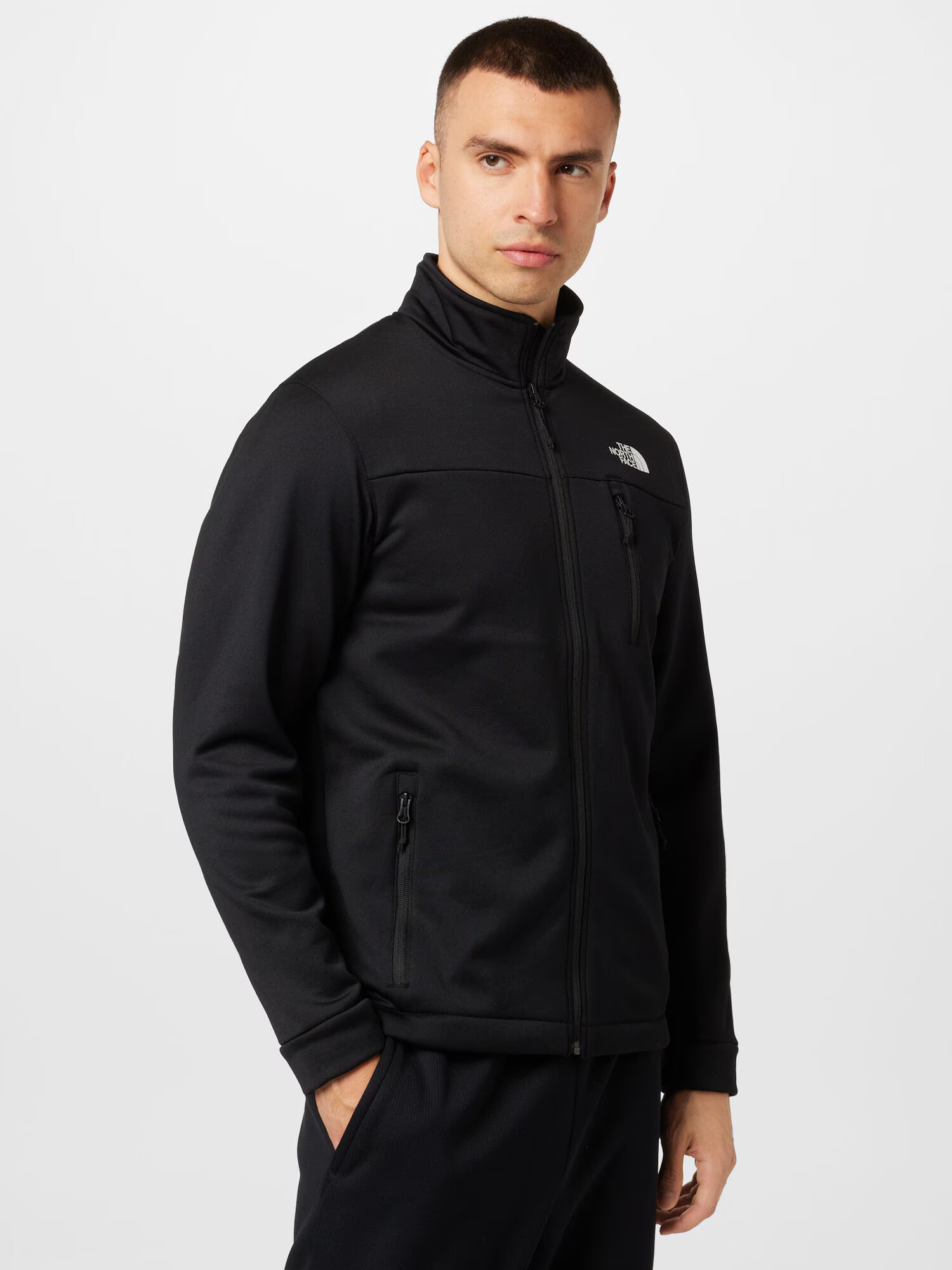 THE NORTH FACE Jachetă fleece 'KNAPSACK' negru / alb - Pled.ro