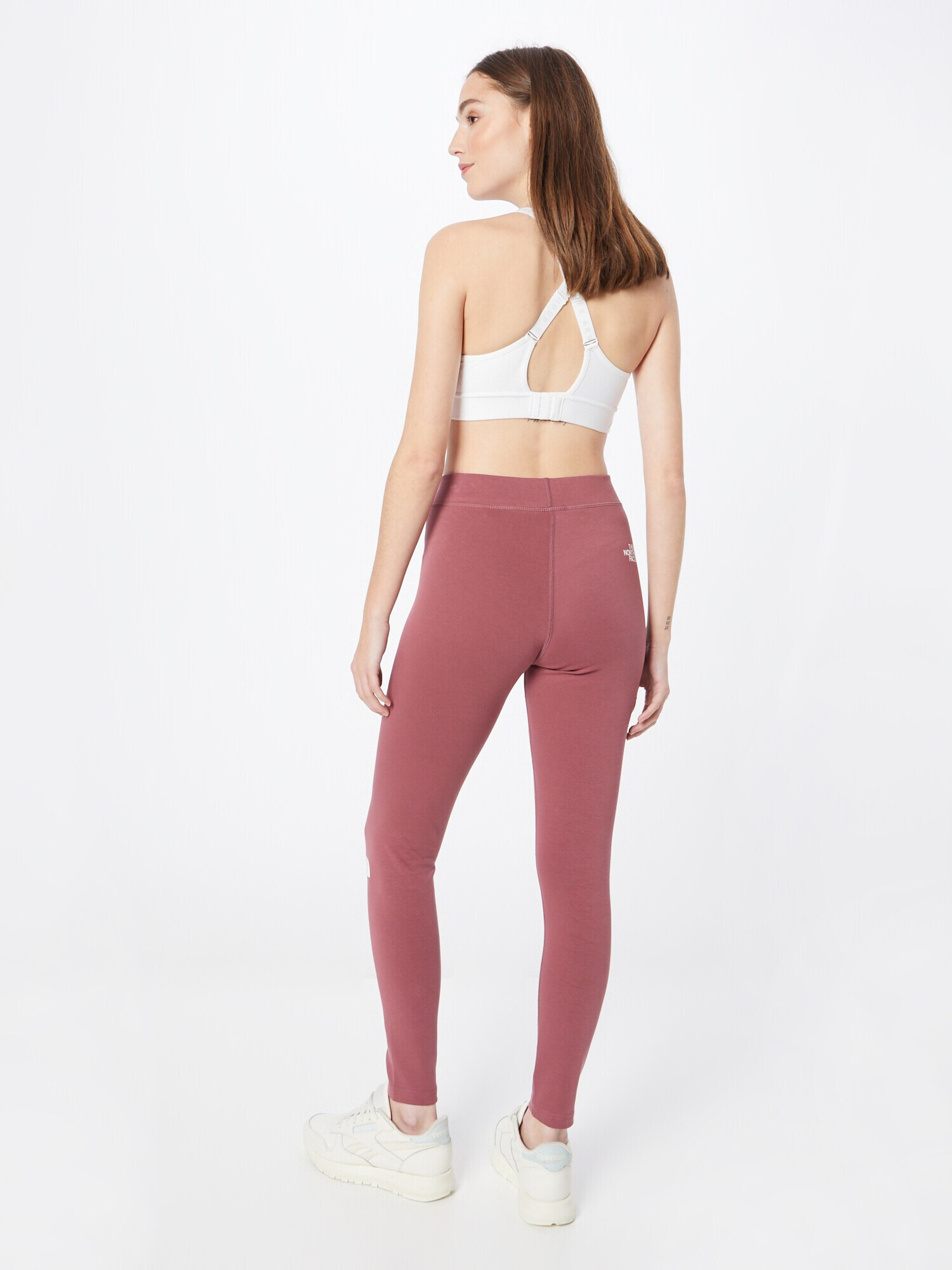 THE NORTH FACE Leggings roșu pastel / alb - Pled.ro