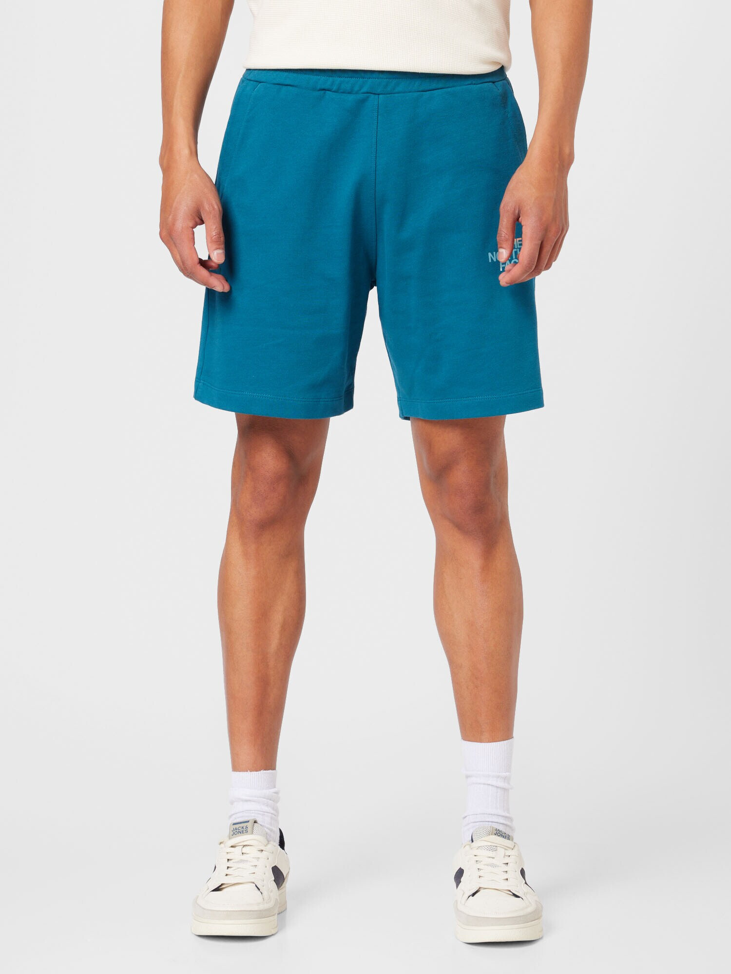 THE NORTH FACE Pantaloni cyan / alb - Pled.ro