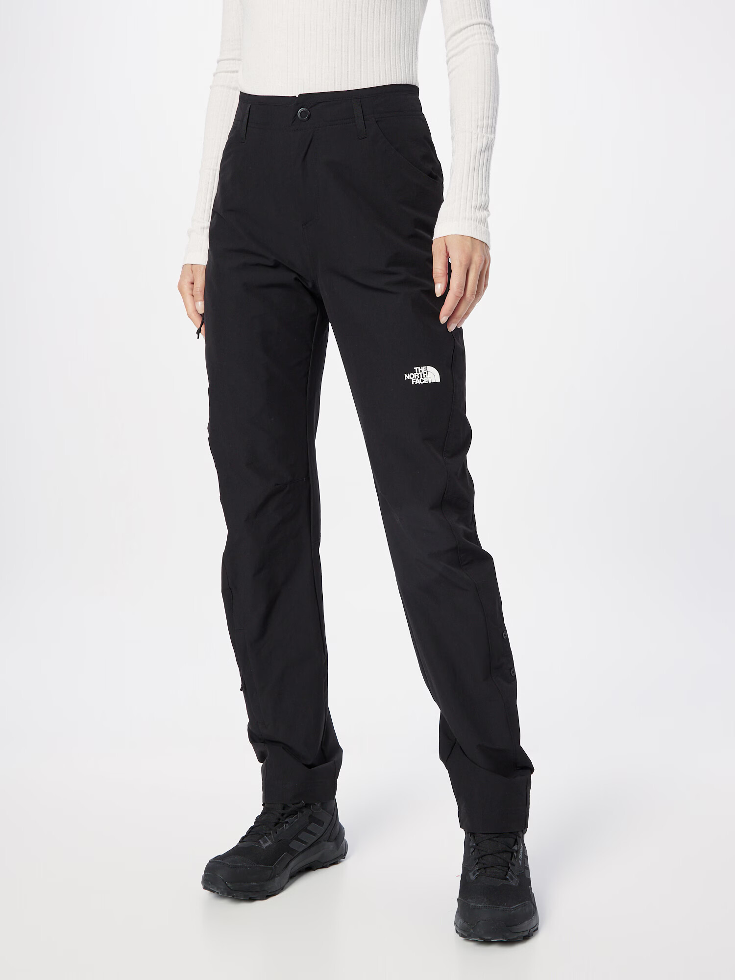 THE NORTH FACE Pantaloni outdoor 'Exploration' negru / alb - Pled.ro