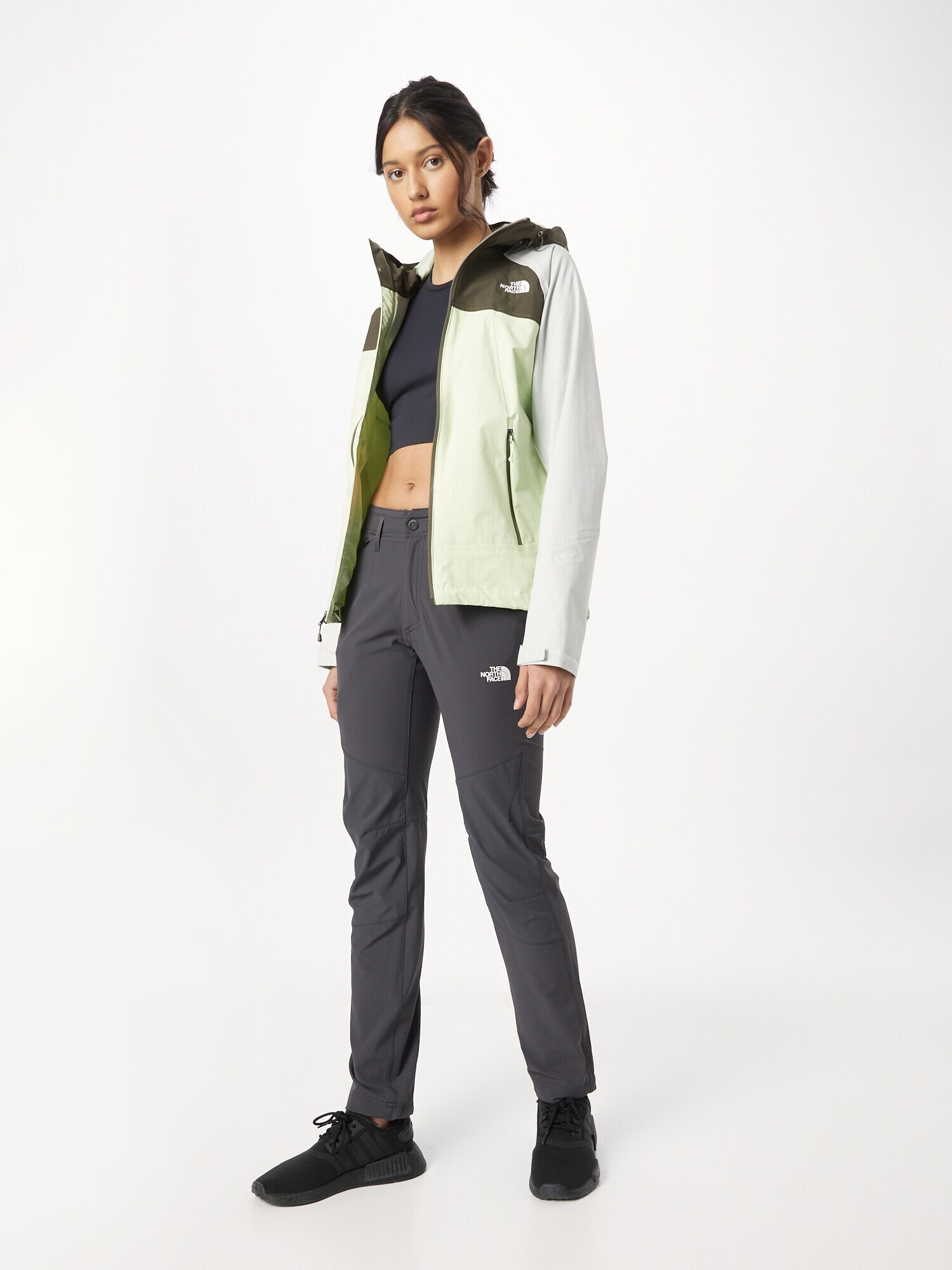 THE NORTH FACE Pantaloni outdoor 'SPEEDLIGHT' gri metalic / alb - Pled.ro