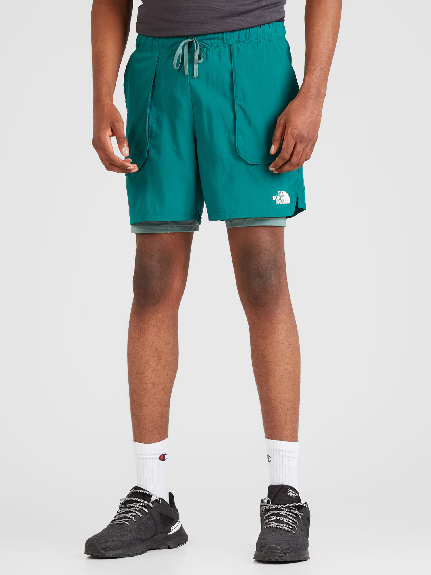 THE NORTH FACE Pantaloni outdoor 'SUNRISER' verde jad / alb - Pled.ro